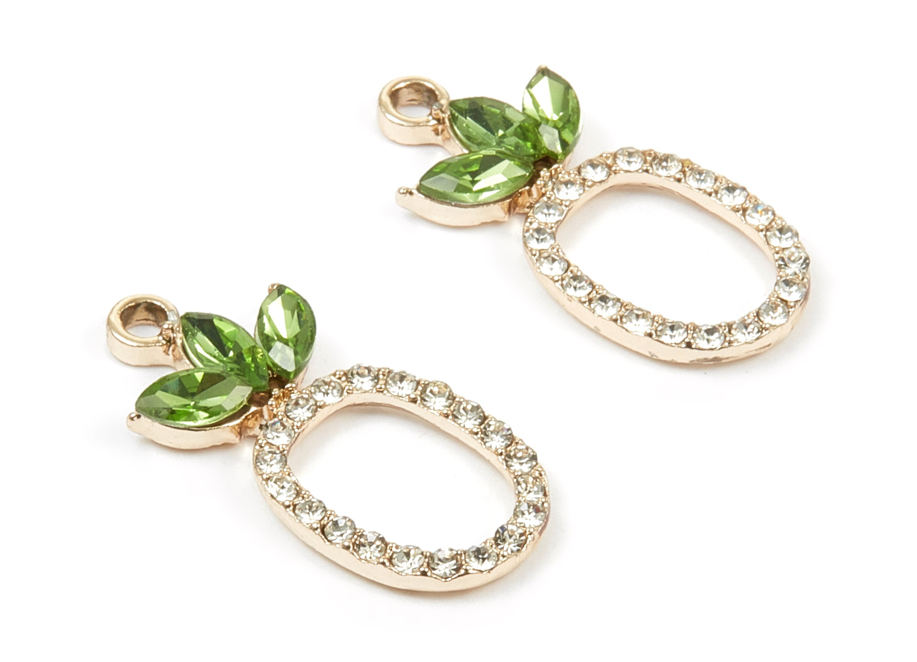 Alloy Pineapple Charms - Zinc Alloy Pineapple Earrings - Gold Tone Plated - Necklace Pendant - Earring Findings - 26.8x12.34x3.16mm - ZZ1379 - DOMEDBAZAAR