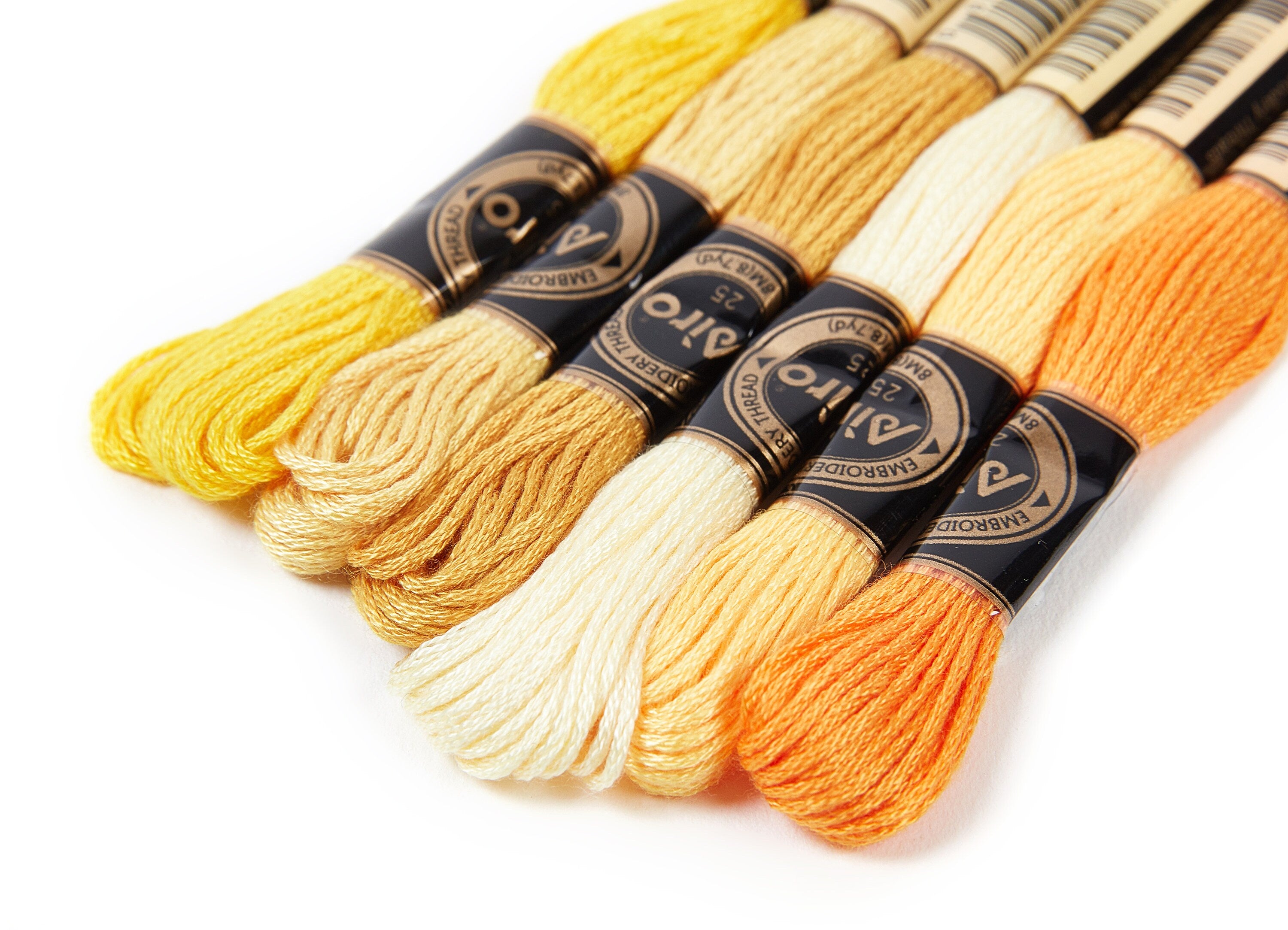 Embroidery Floss Set - 6 Skeins of 8 meters- Embroidery Thread - Cross Stitch Floss - Embroidery Accessories - HM1013 - DOMEDBAZAAR