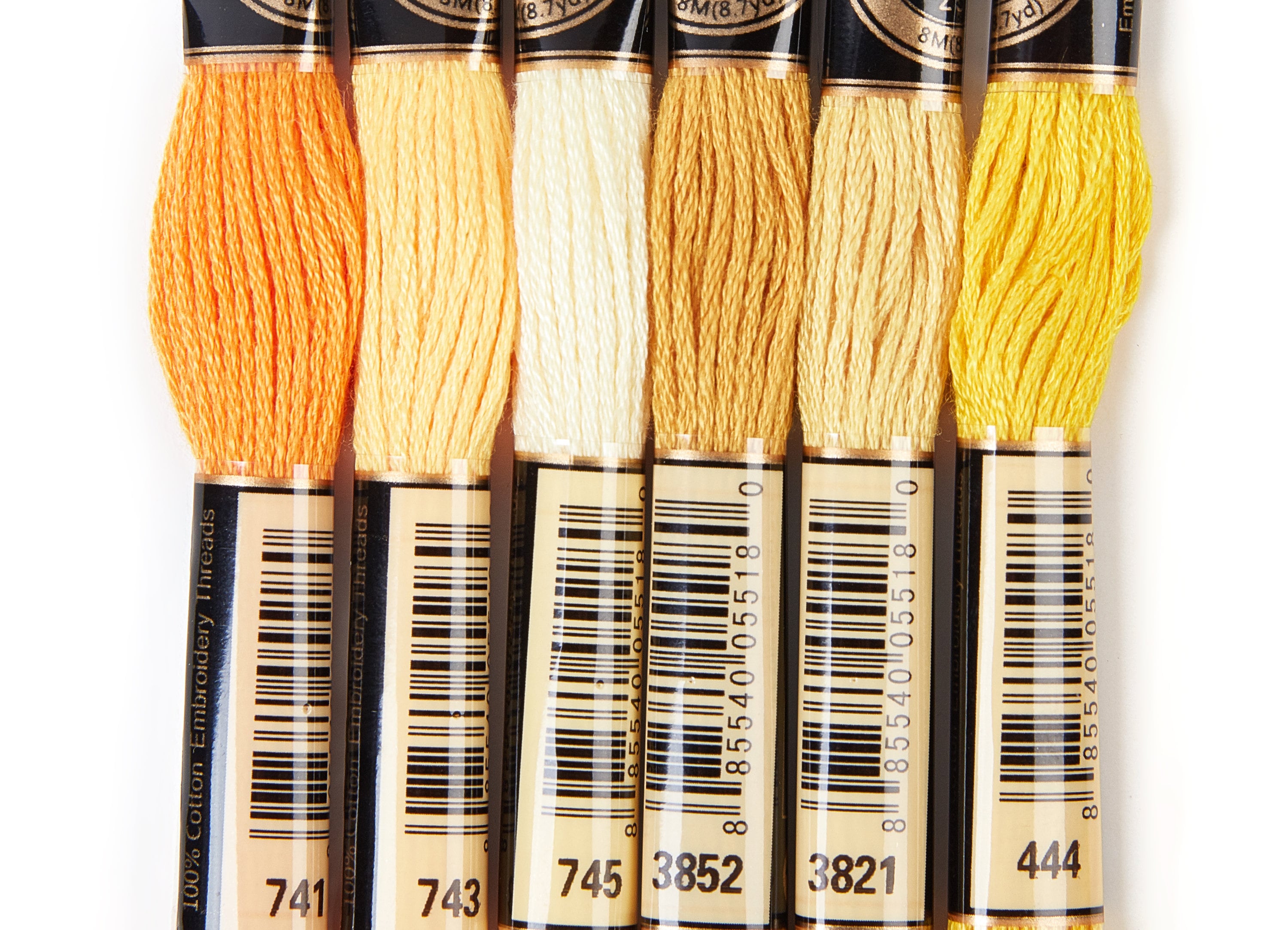 Embroidery Floss Set - 6 Skeins of 8 meters- Embroidery Thread - Cross Stitch Floss - Embroidery Accessories - HM1013 - DOMEDBAZAAR