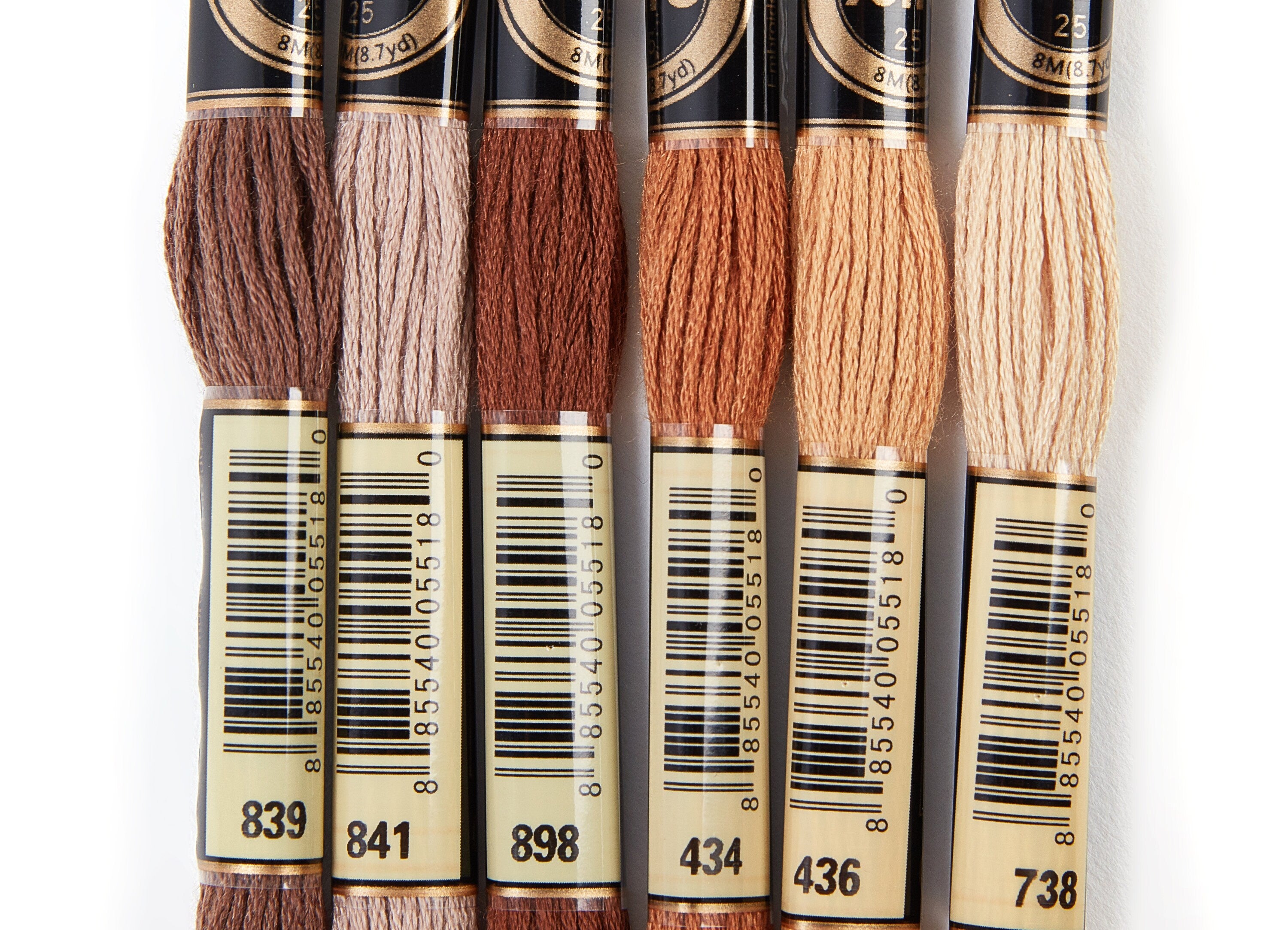 Embroidery Floss Set - 6 Skeins of 8 meters - Embroidery Thread - Cross Stitch Floss - Embroidery Accessories - HM1016 - DOMEDBAZAAR