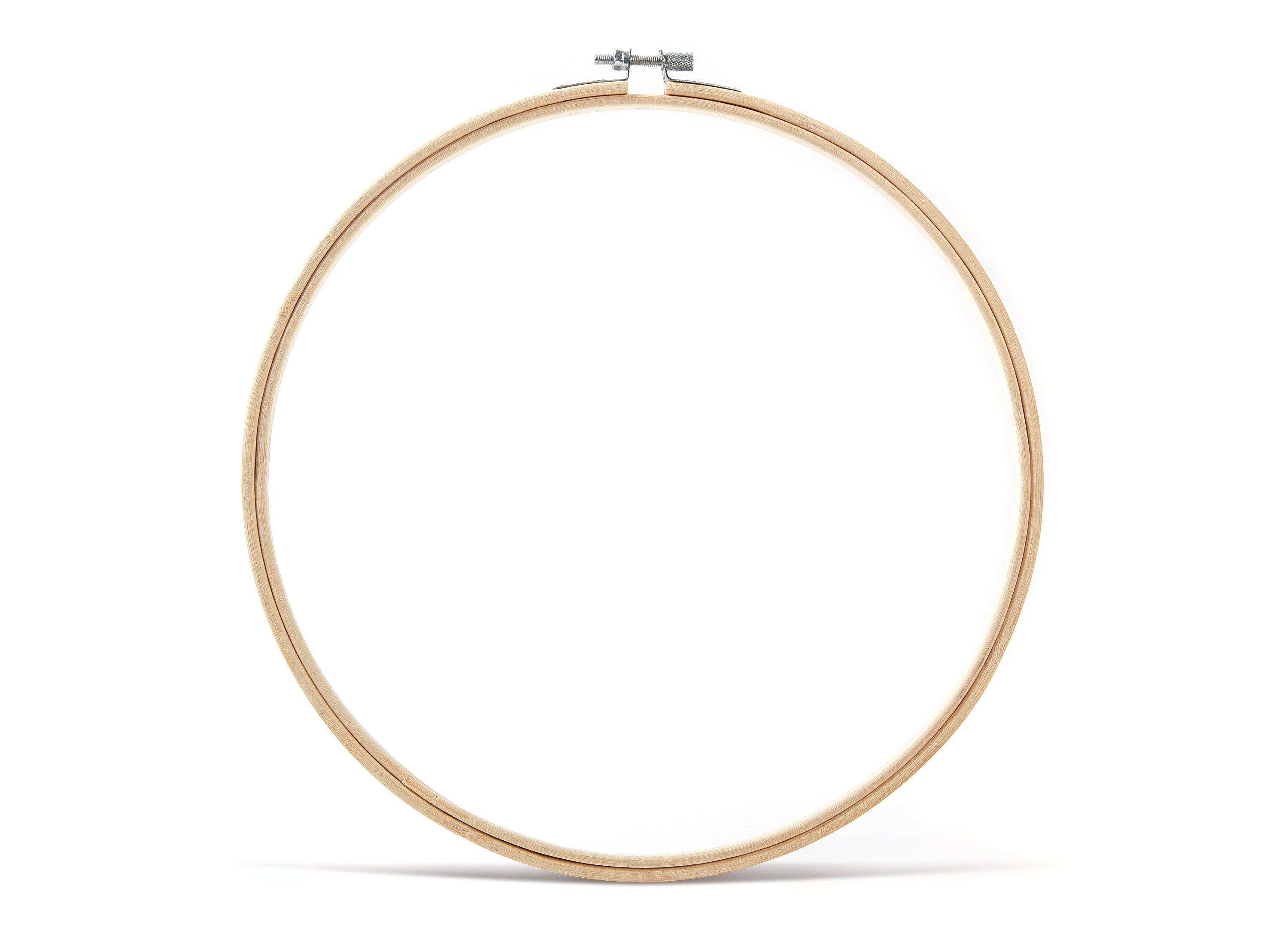 Bamboo Embroidery Hoops - Cross Stitch Hoops - Bamboo Embroidery Round Frame - Embroidery Accessories - 260x260x9.98mm - HM1002 - DOMEDBAZAAR