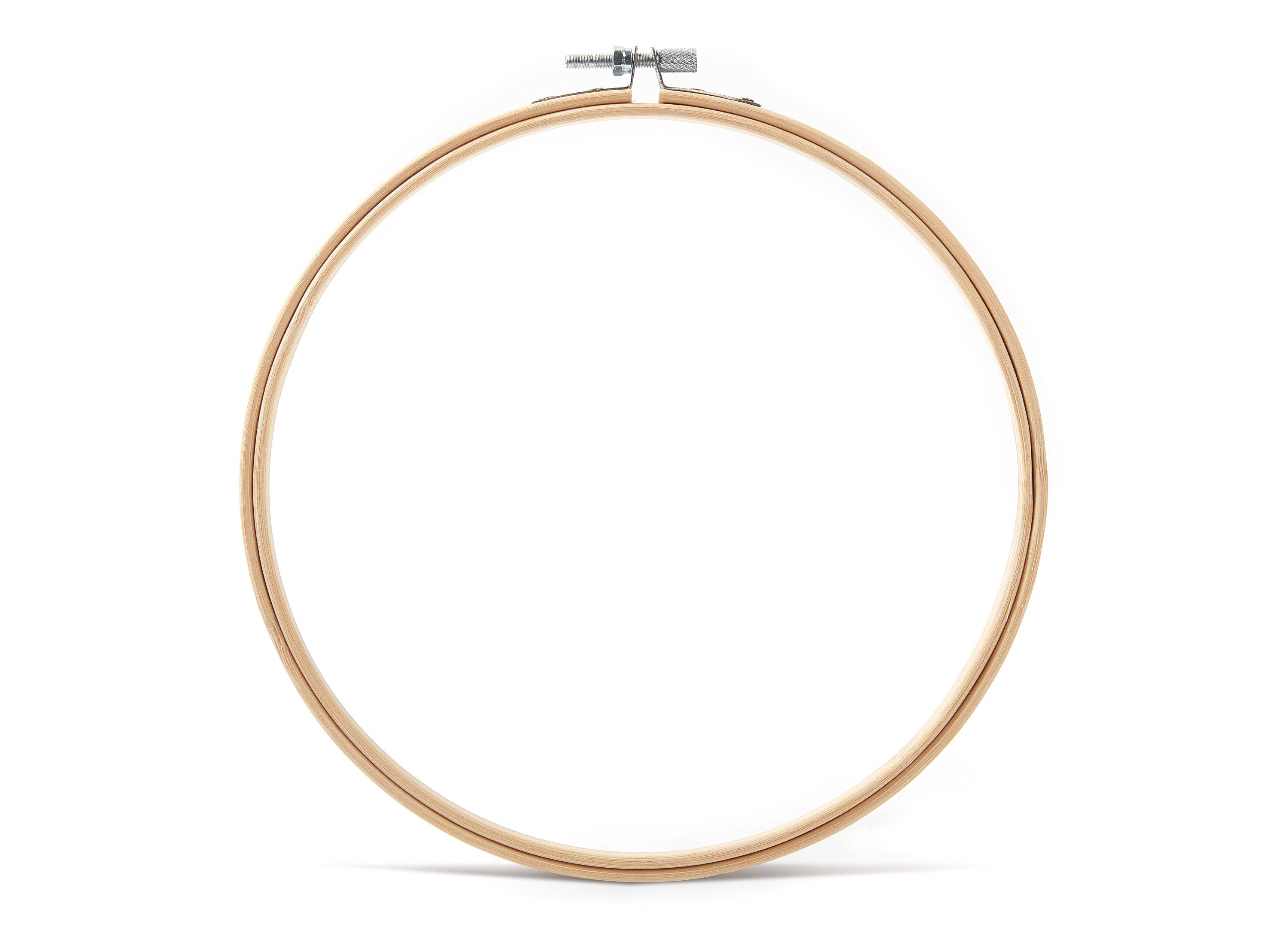 Bamboo Embroidery Hoops - Cross Stitch Hoops - Bamboo Embroidery Round Frame - Embroidery Accessories - 200x200x7.9mm - HM1004 - DOMEDBAZAAR