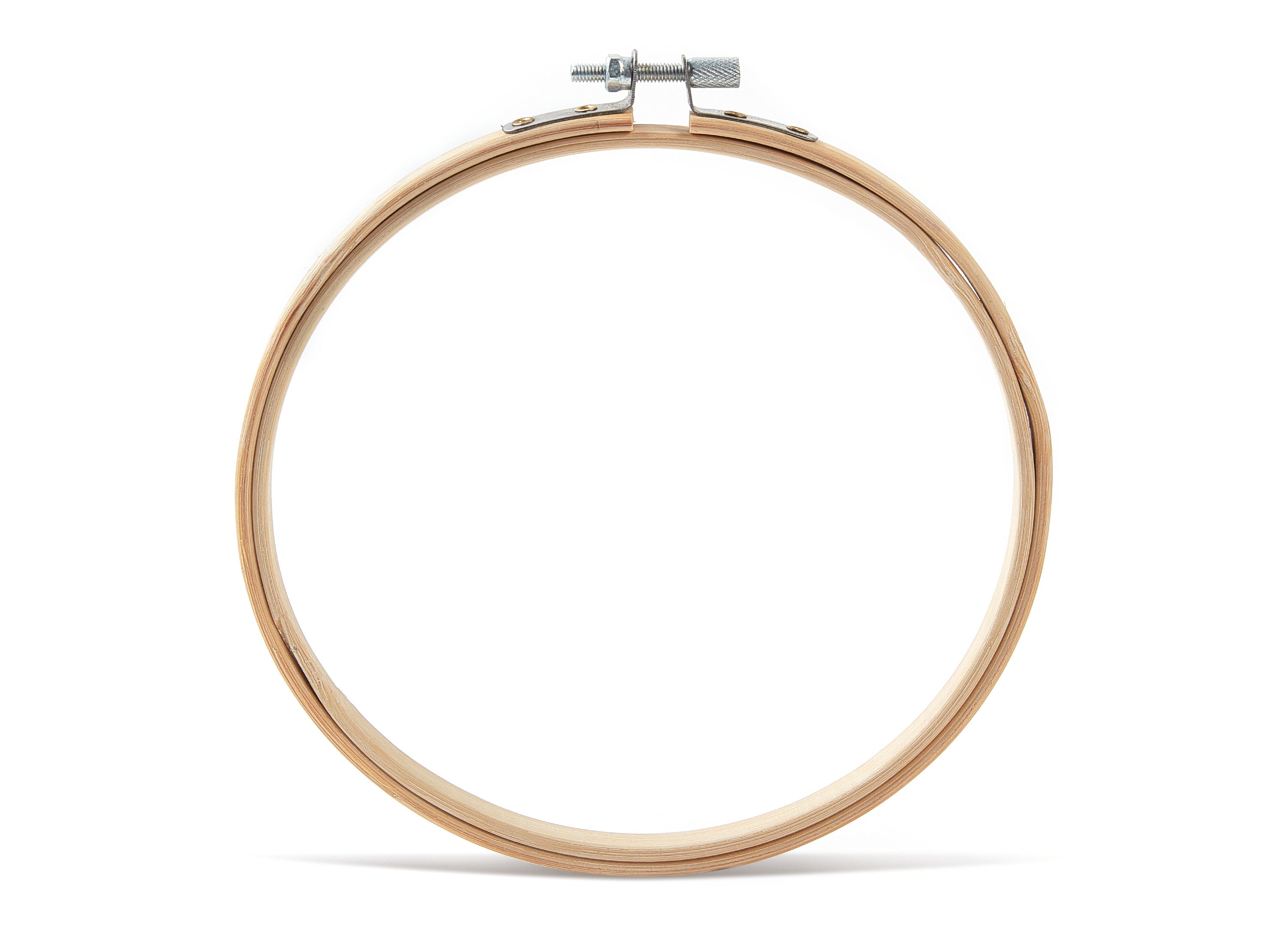 Bamboo Embroidery Hoops - Cross Stitch Hoops - Bamboo Embroidery Round Frame - Embroidery Accessories - 150x150x7.2mm - HM1006 - DOMEDBAZAAR