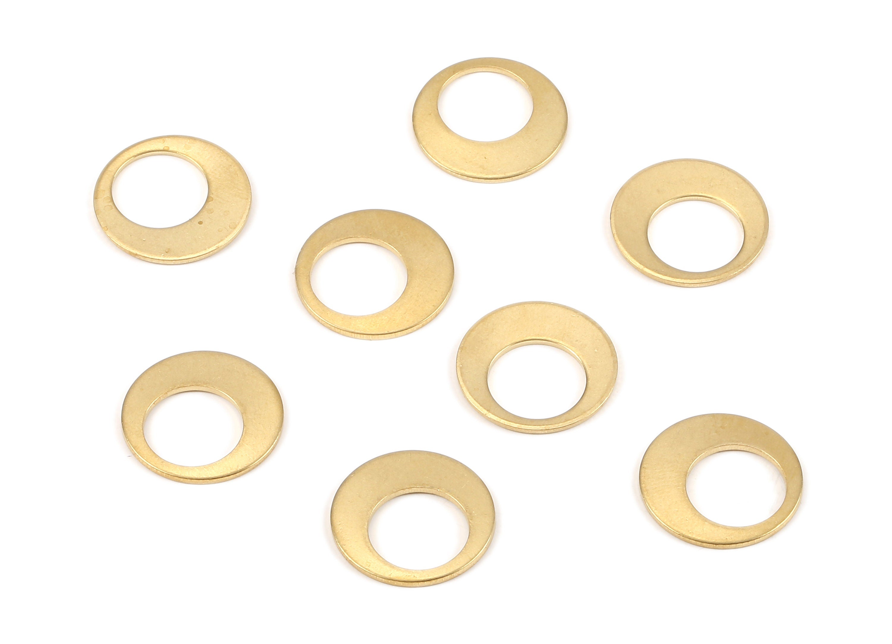 Brass Circle Charms - Raw Brass Round Earrings and Pendant - Earring Findings - Jewelry Supplies - 18.11x18.11x0.96mm - PP2178 - DOMEDBAZAAR