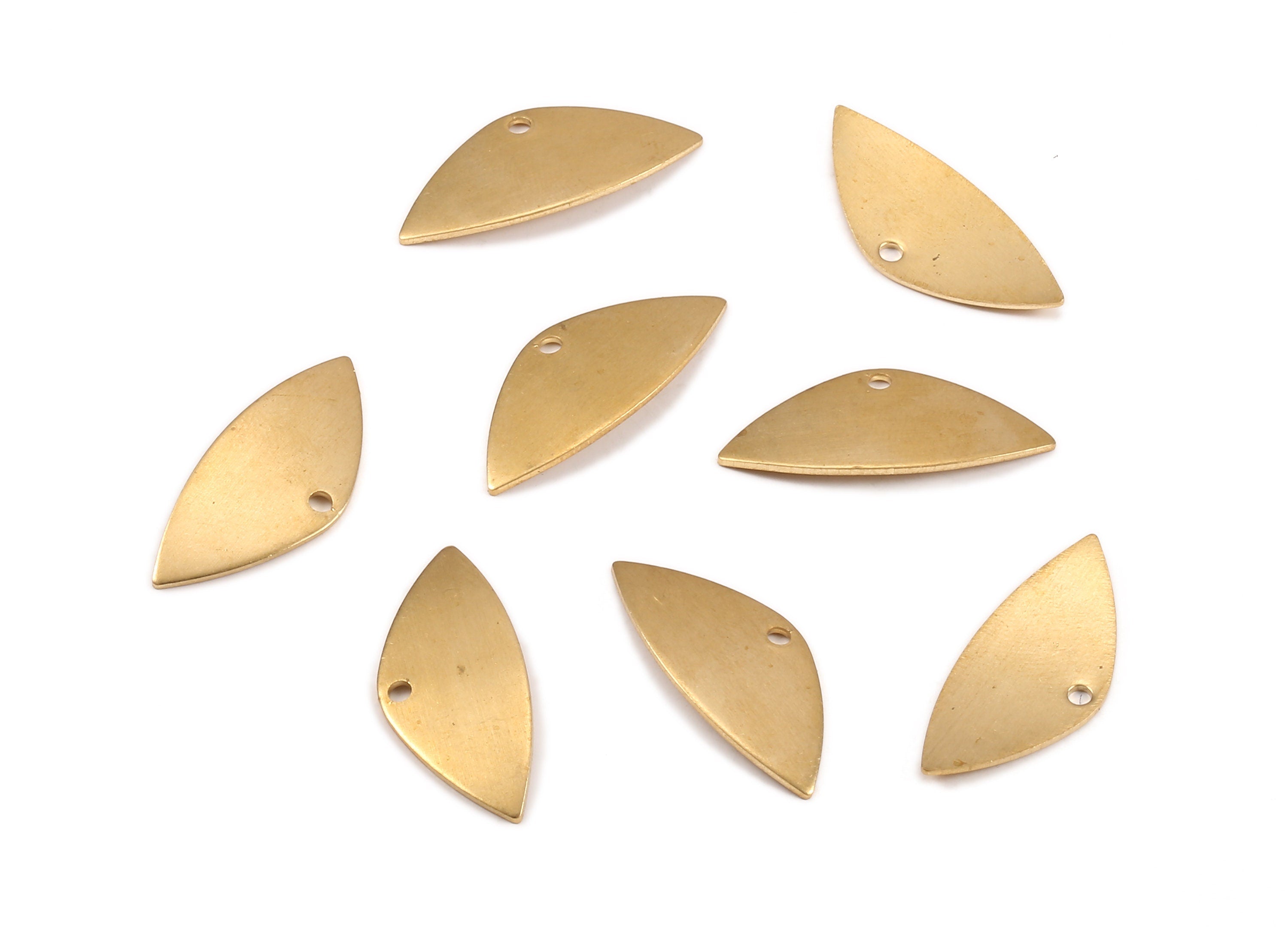 Brass Geometric Charms - Raw Brass Geometric Earrings and Pendant - Earring Findings - Jewelry Supplies - 28.12x12.22x0.84mm - PP2191 - DOMEDBAZAAR