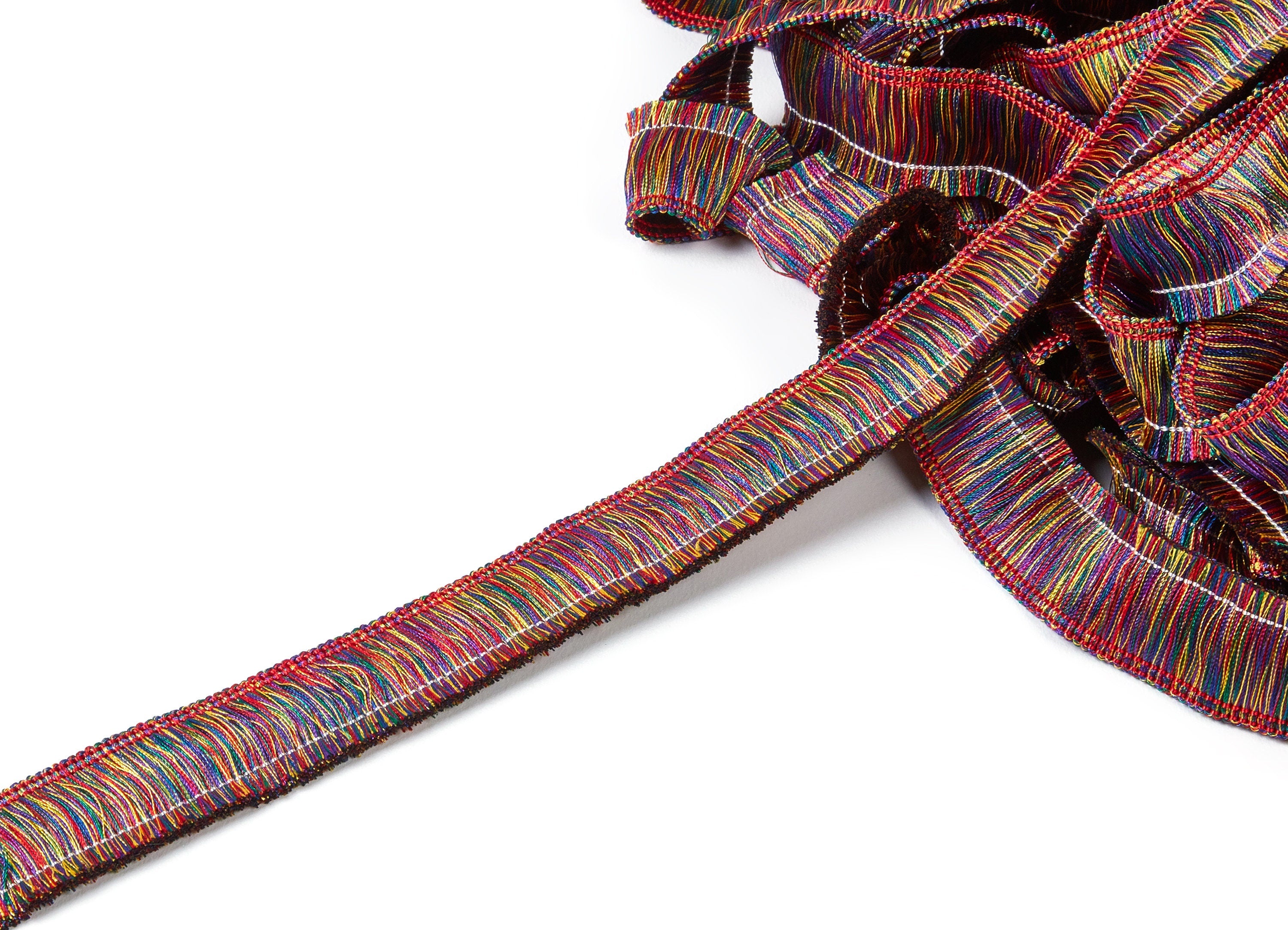 Tassel Fringe Trim - Chainette Fringe - Cotton Tassel Trim - Dress Fringing Tassels - Jewelry Accessories - 25x2.5mm - RS1039 - DOMEDBAZAAR