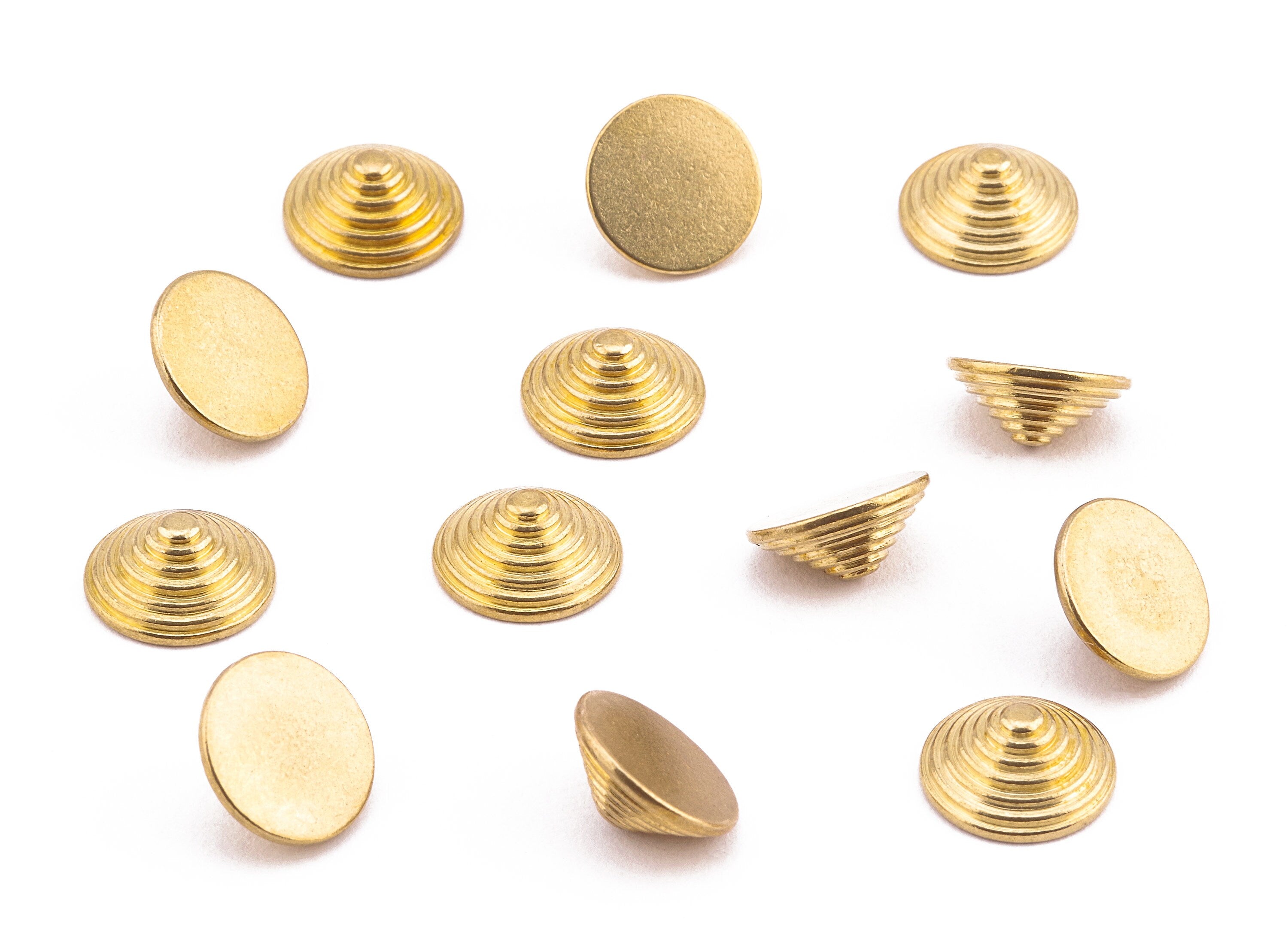 Brass Cone Blank - Raw Brass Cone Blank Earrings and Pendant - Earring Findings - Jewelry Supplies - 10.94x4.75x4.75mm - PP2213 - DOMEDBAZAAR