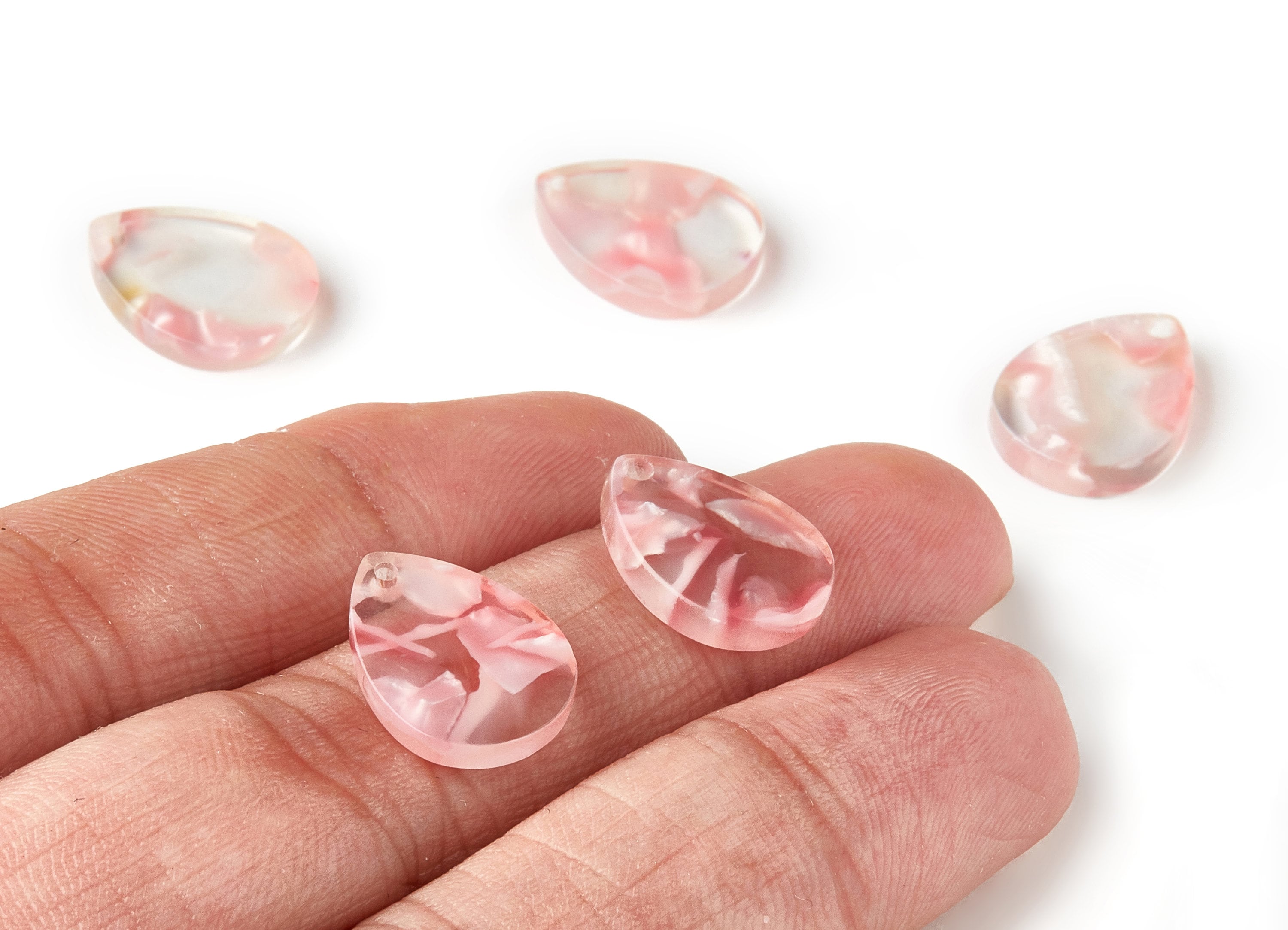 Acetate Drop Charms - Drop Earrings and Pendant - Earring Findings - Jewelry Supply - Color Code:A297 - 15.75x12.19x2.59mm - AC1617-A297 - DOMEDBAZAAR