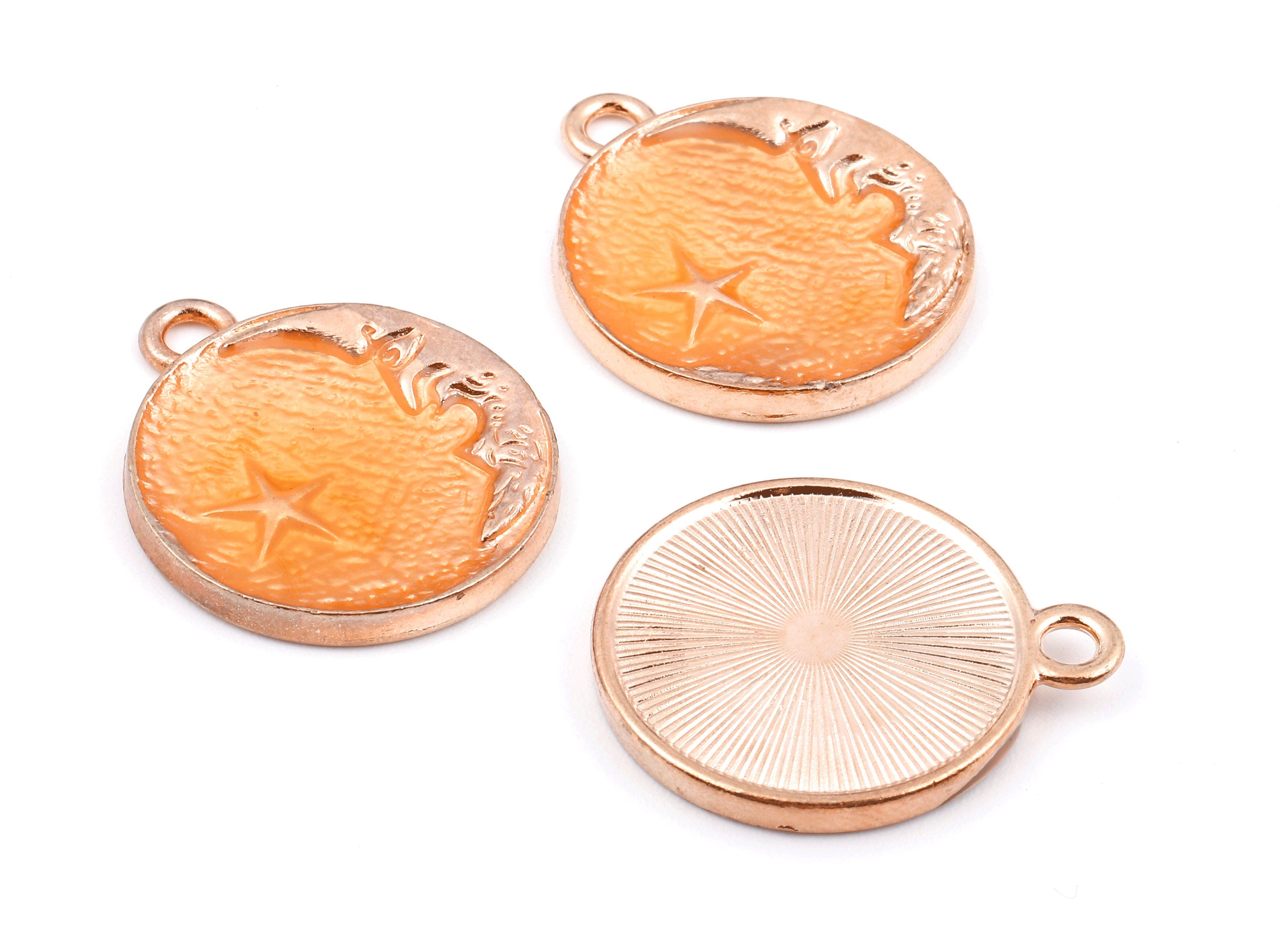 Alloy Planet Charms - Zinc Alloy Planet Earrings - Star Enamel Pendant - Necklace Pendant - 26.21x22.28x2.51mm - ZZ1413C - DOMEDBAZAAR