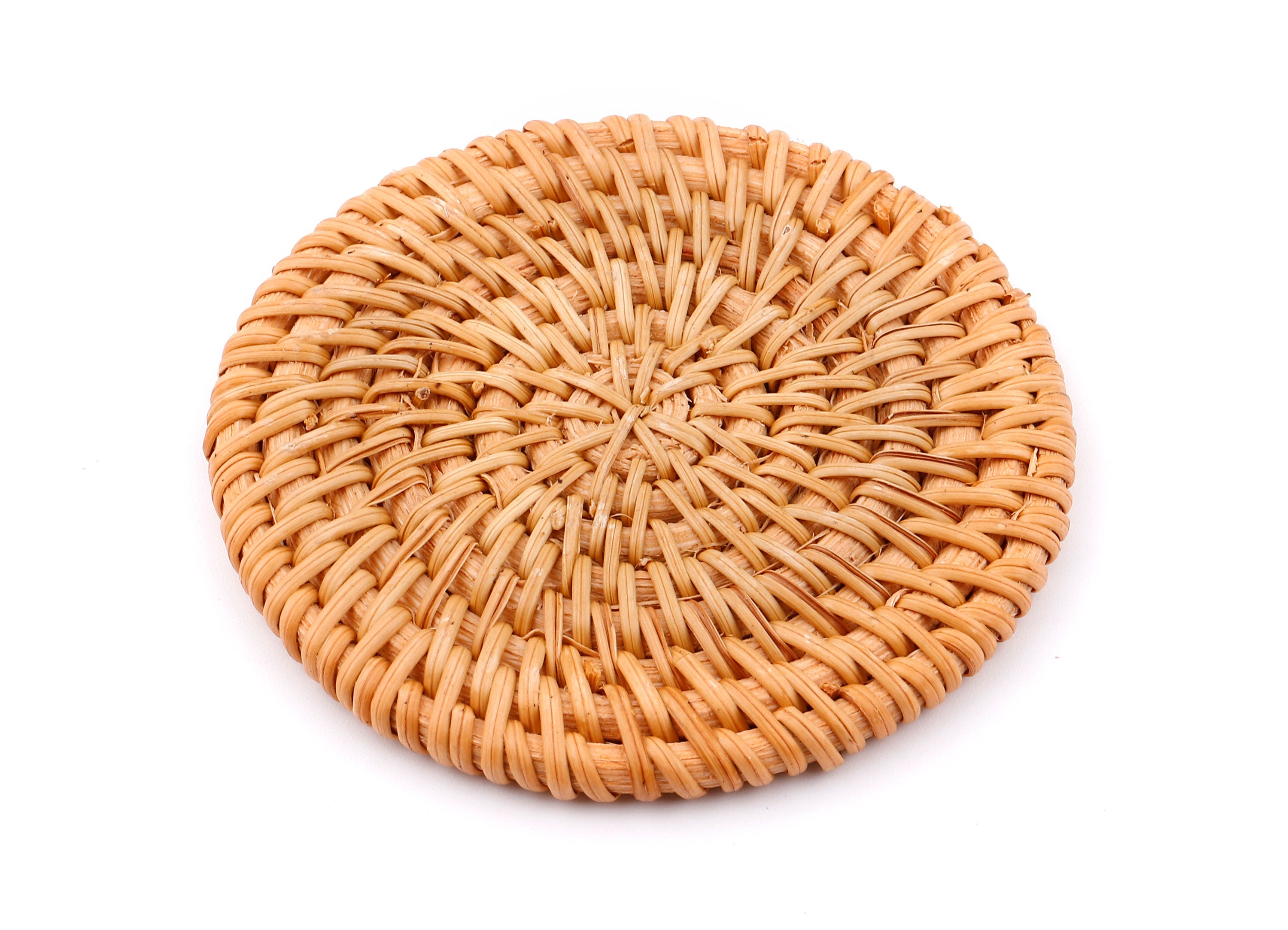 Handwoven Round Rattan Charms - Round Rattan Earrings and Pendant - Woven Earrings - Jewelry Handmade - 80.33x80.33x6.67mm - RT1303 - DOMEDBAZAAR