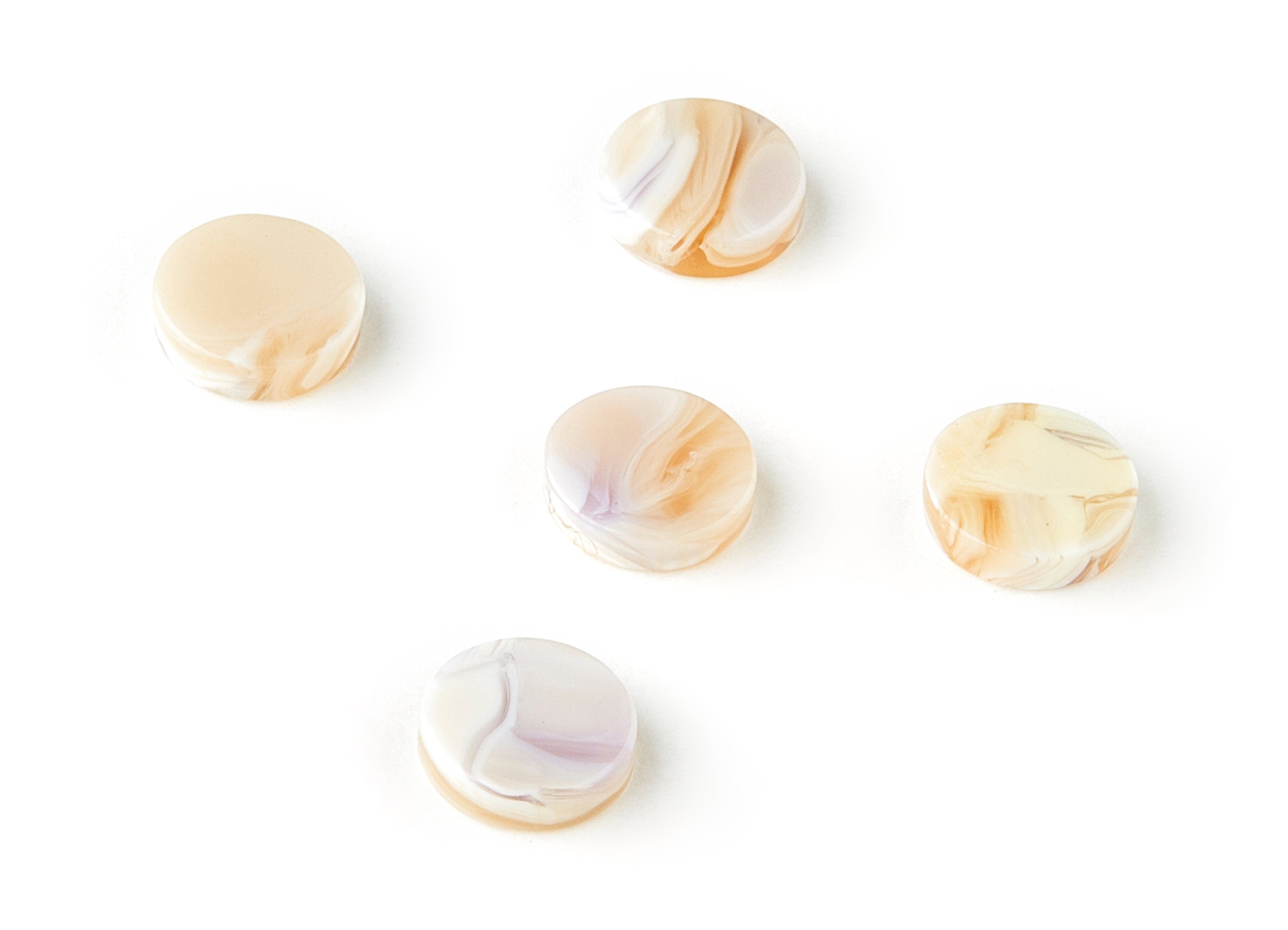 Acetate Round Charms - No Hole - Round Earrings - Earring Findings - Jewelry Supplies - Color Code: A306 - 9.87x9.87x2.6mm - AC1151-A306 - DOMEDBAZAAR