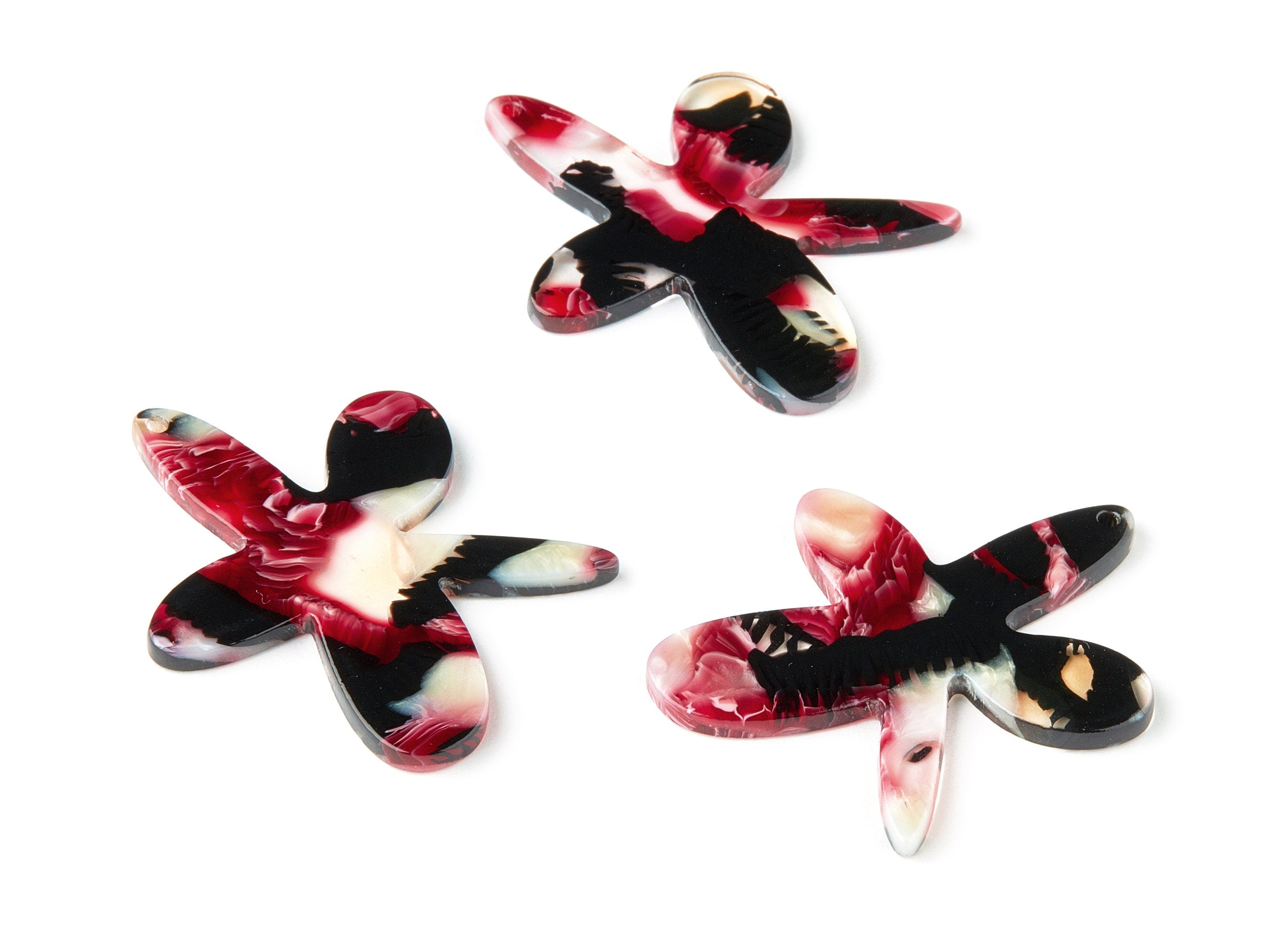Acetate Starfish Charms - Starfish Earring and Pendant - Jewelry Supplys - Color Code: A304 - 44.33x34.76x2.33mm - AC1655-A304 - DOMEDBAZAAR