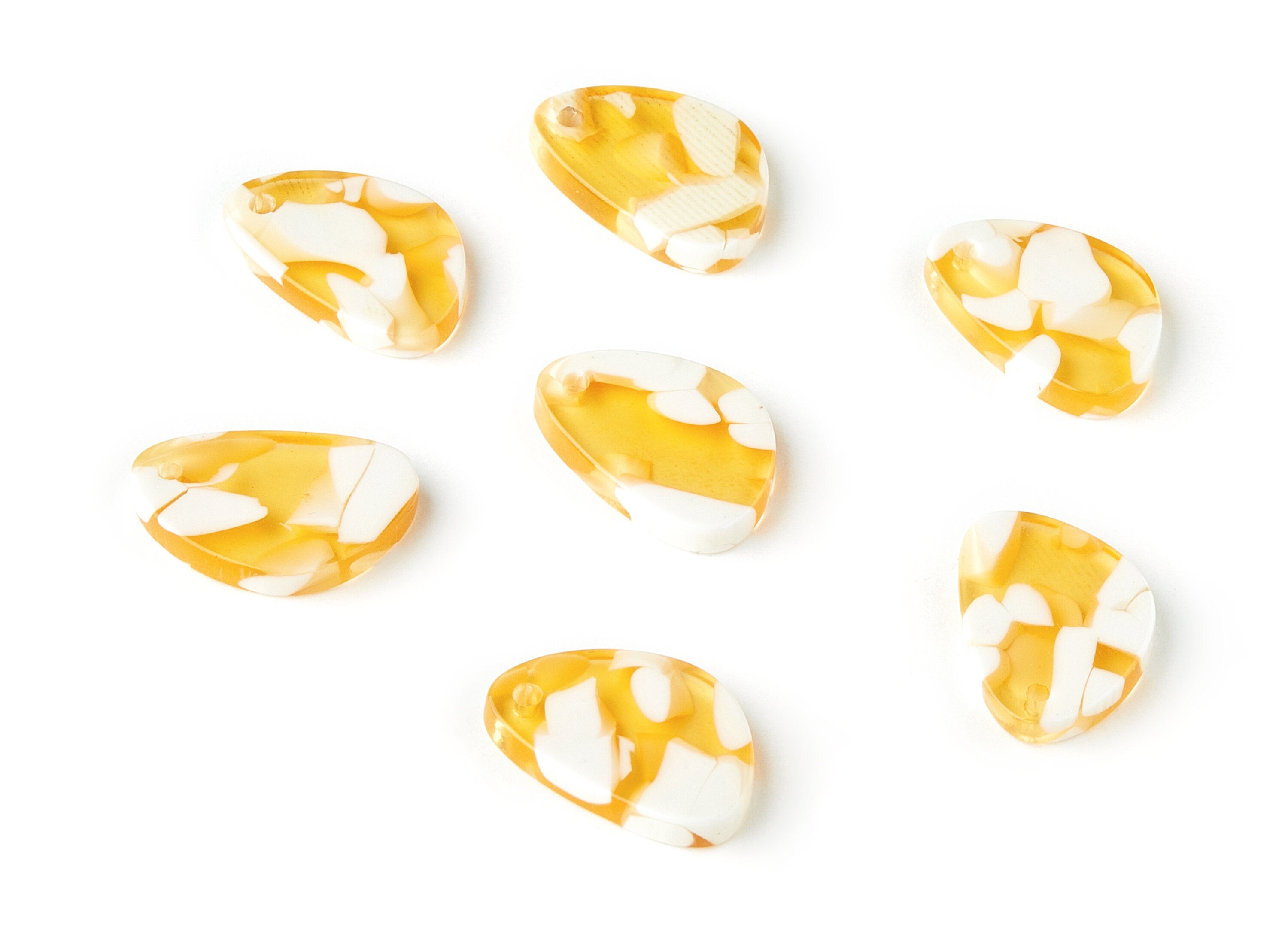 Acetate Oval Charms - Oval Earrings and Pendant - Earring Findings - Jewelry Supplies - Color Code: A334 - 19.81x13.52x2.45mm - AC1645-A334 - DOMEDBAZAAR
