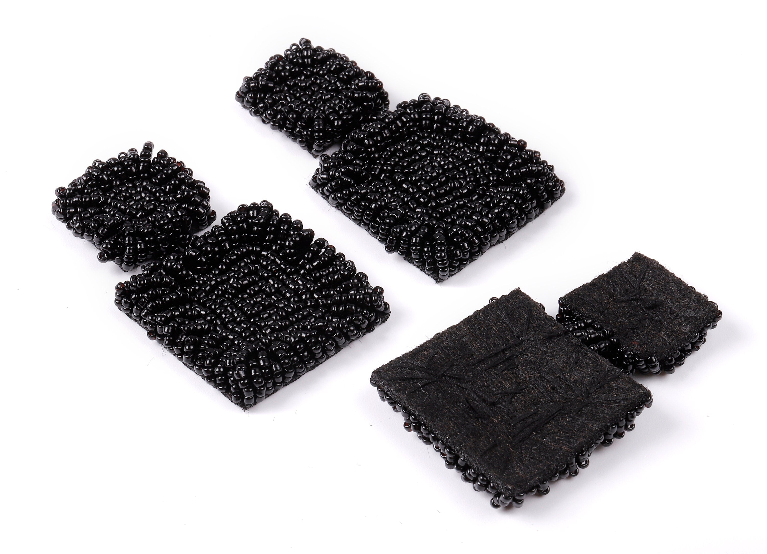 Beaded Square Earring Charms - Japanese Beads - Handmade Beaded Pendant - Earring Accessories - Jewelry Supplies -72x40x7.5mm - TH1057B - DOMEDBAZAAR