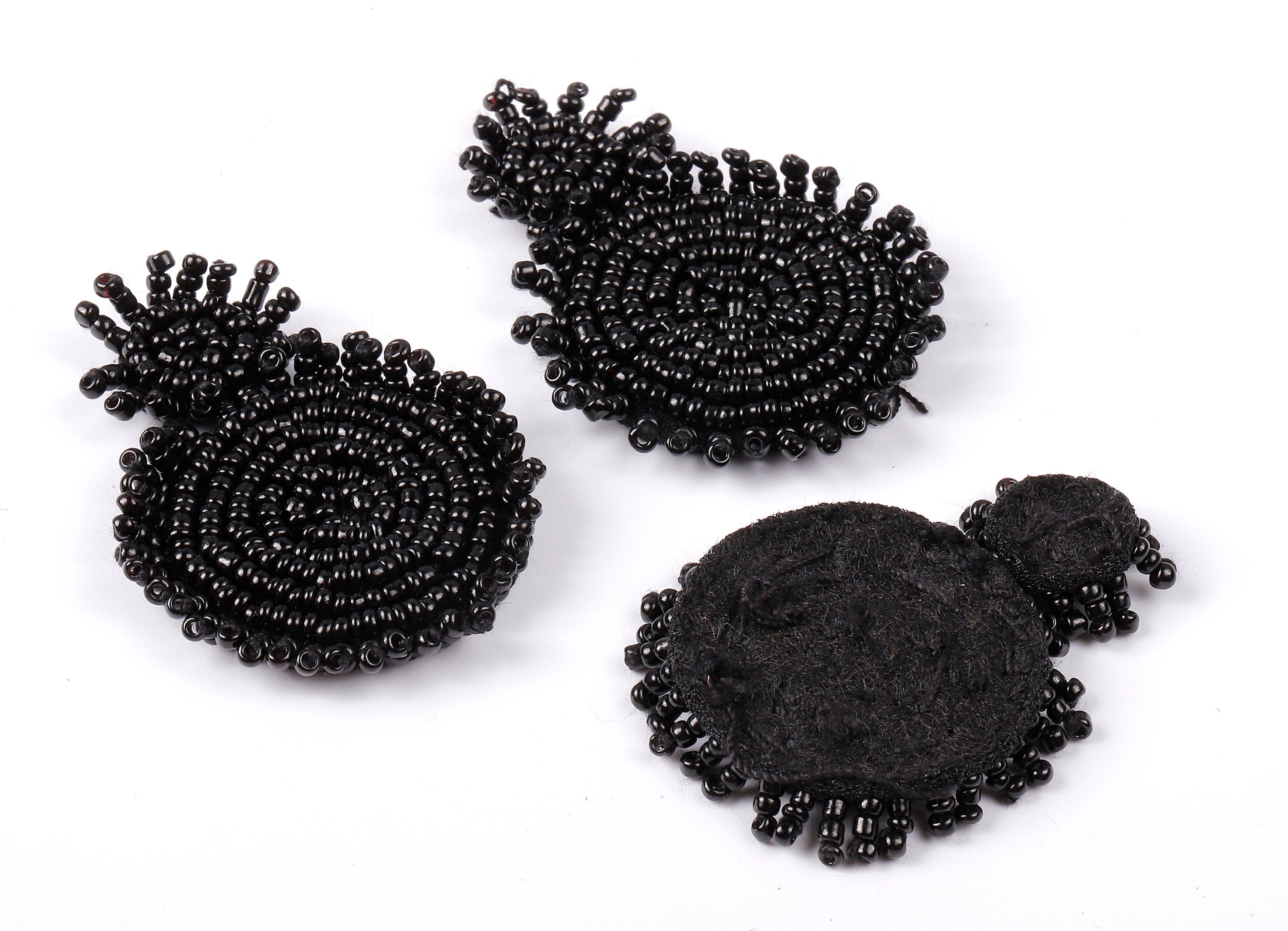 Beaded Round Earring Charms - Japanese beads - Handmade Beaded Pendant - Earring Accessories - Jewelry Supplies - 51.5x35x5.7mm - TH1059B - DOMEDBAZAAR