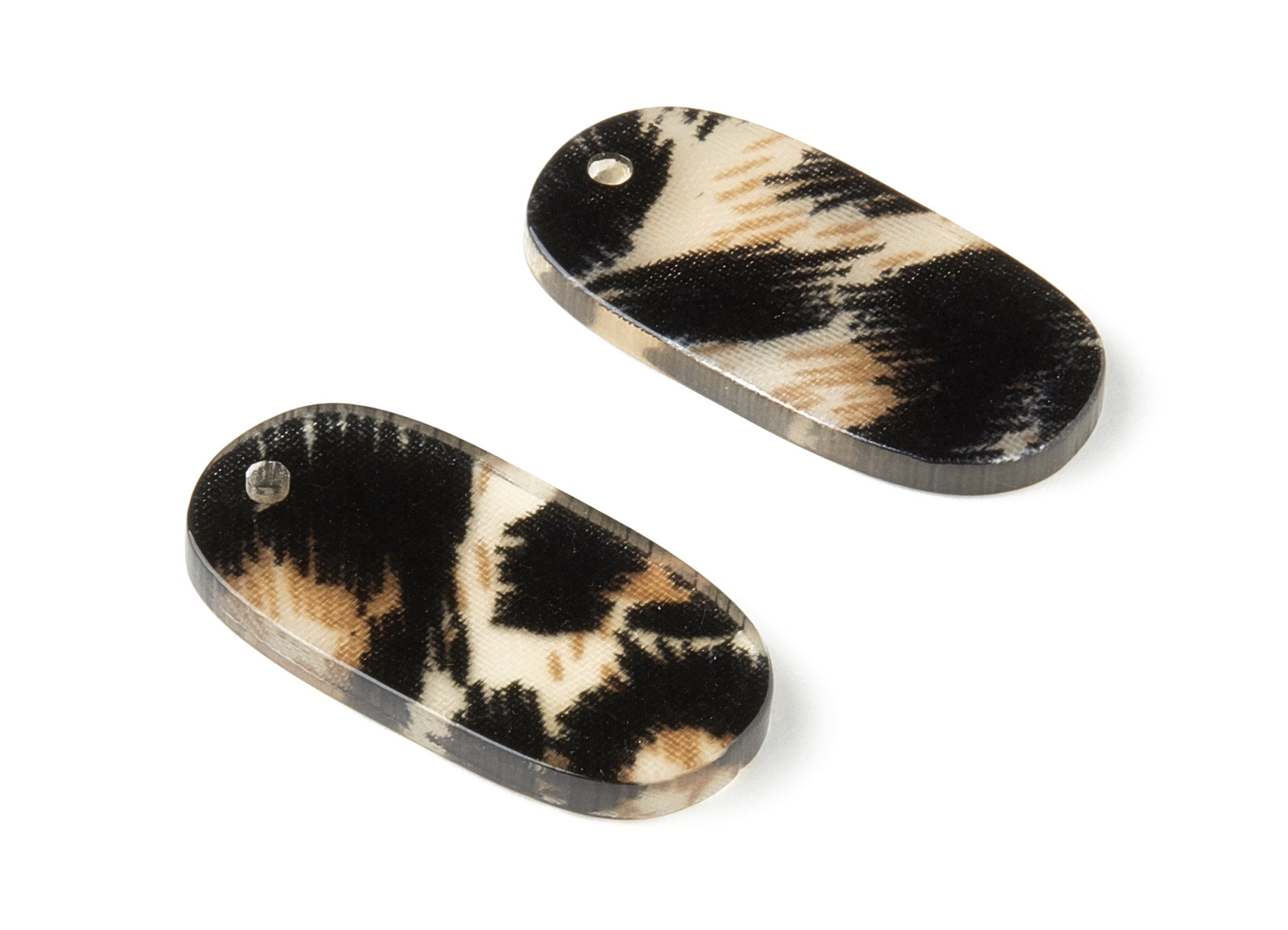 Acetate Oval Charms - Oval Earrings and Pendant - Earring Findings - Jewelry Supplys - Color Code:A266 - 26.42x14.07x2.3mm - AC1156-A266 - DOMEDBAZAAR