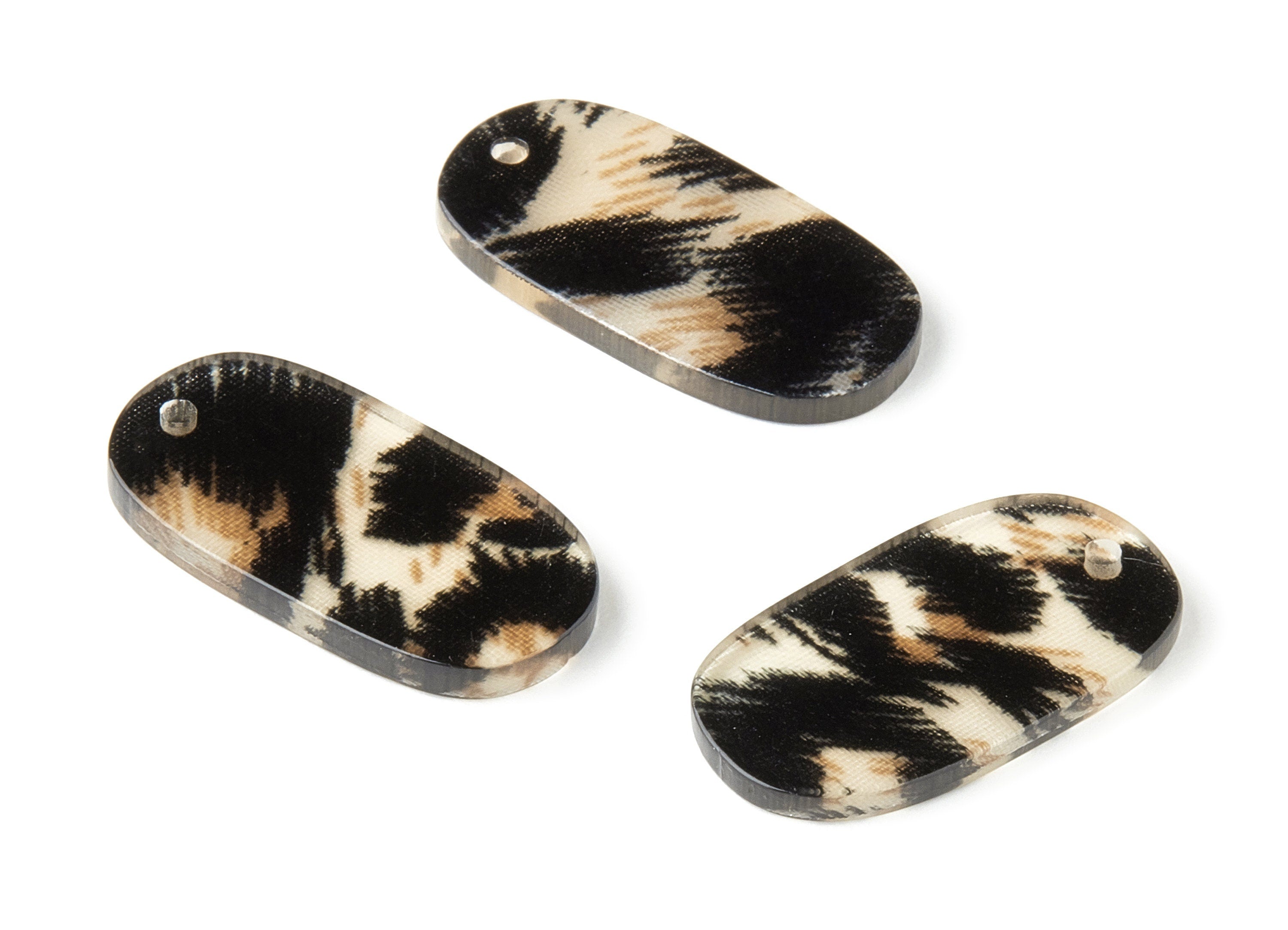 Acetate Oval Charms - Oval Earrings and Pendant - Earring Findings - Jewelry Supplys - Color Code:A266 - 26.42x14.07x2.3mm - AC1156-A266 - DOMEDBAZAAR