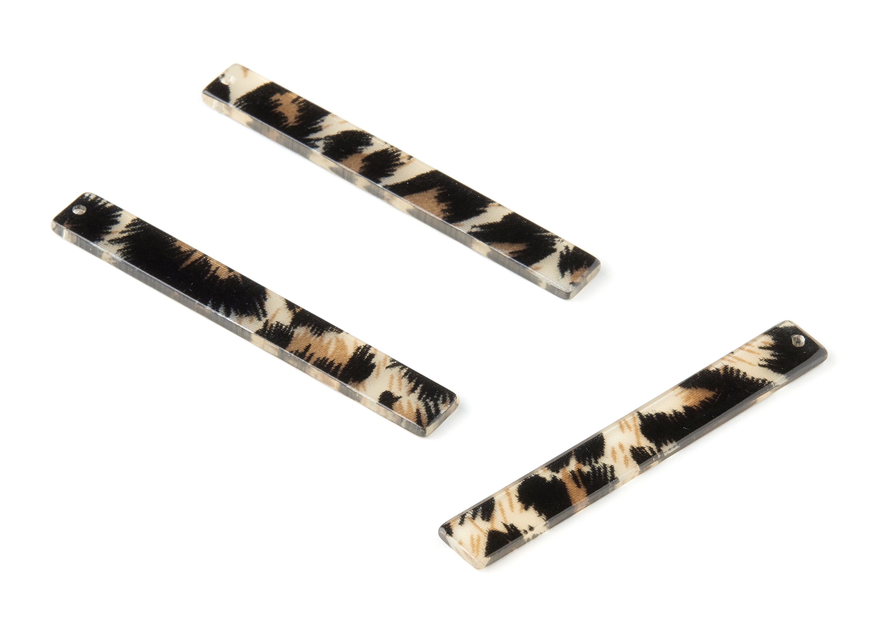 Acetate Stick Charms - Bar Earrings and Pendant - Earring Findings - Jewelry Supplys - Color Code: A266 - 59.7x7.8x2.5mm - AC1049-A266 - DOMEDBAZAAR