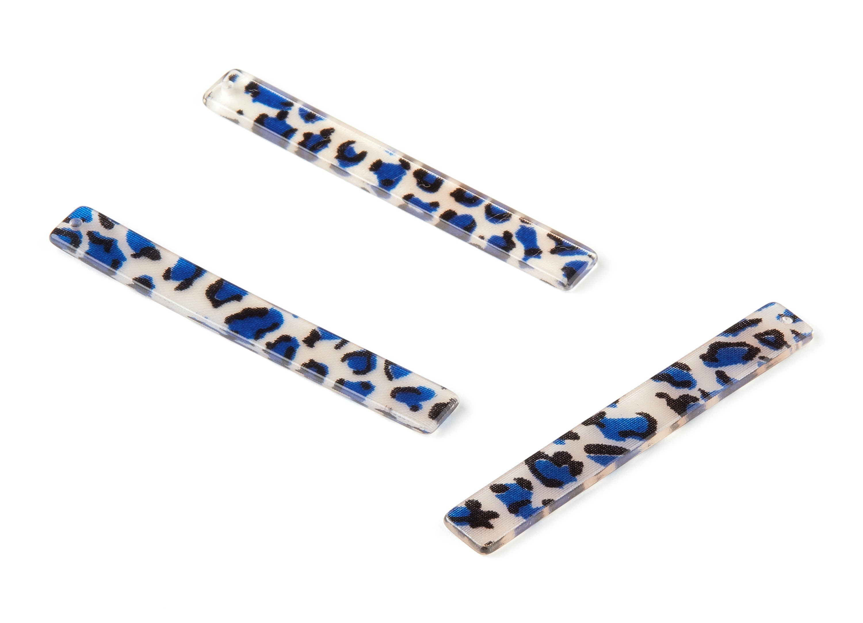 Acetate Stick Charms - Bar Earrings and Pendant - Earring Findings - Jewelry Supplys - Color Code: A286 - 59.7x7.8x2.5mm - AC1049-A286 - DOMEDBAZAAR