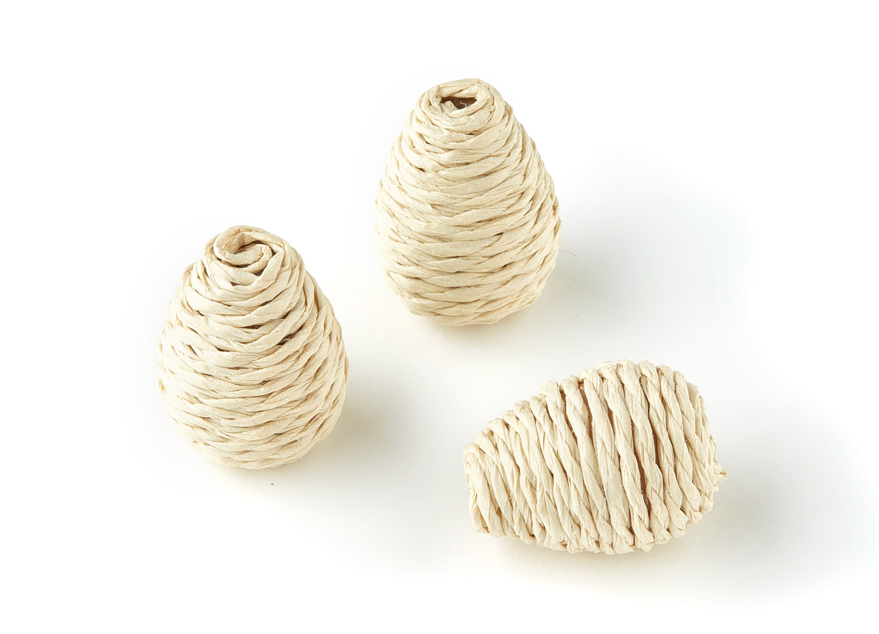 Handwoven Rattan Cone Charms - Cone Rattan Earrings and Pendant - Woven Straw Earrings - Jewelry Handmade - 23.36x17.16mm - RT1212 - DOMEDBAZAAR