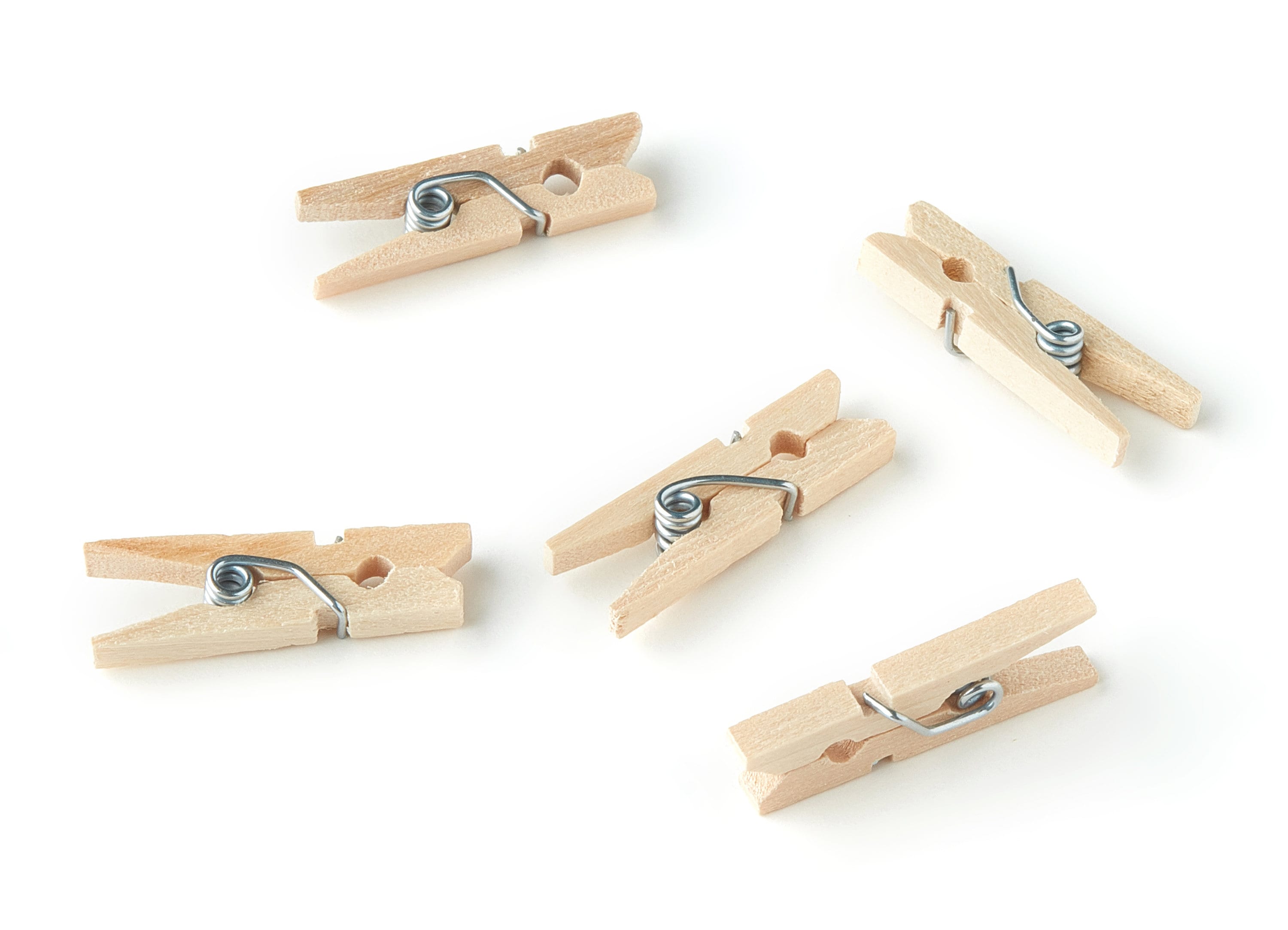 Wooden Mini Clothespins - Hanging Photos - Picture Hanger - Clothespins Findings - 26.11x8.04x3mm - BB1060 - DOMEDBAZAAR