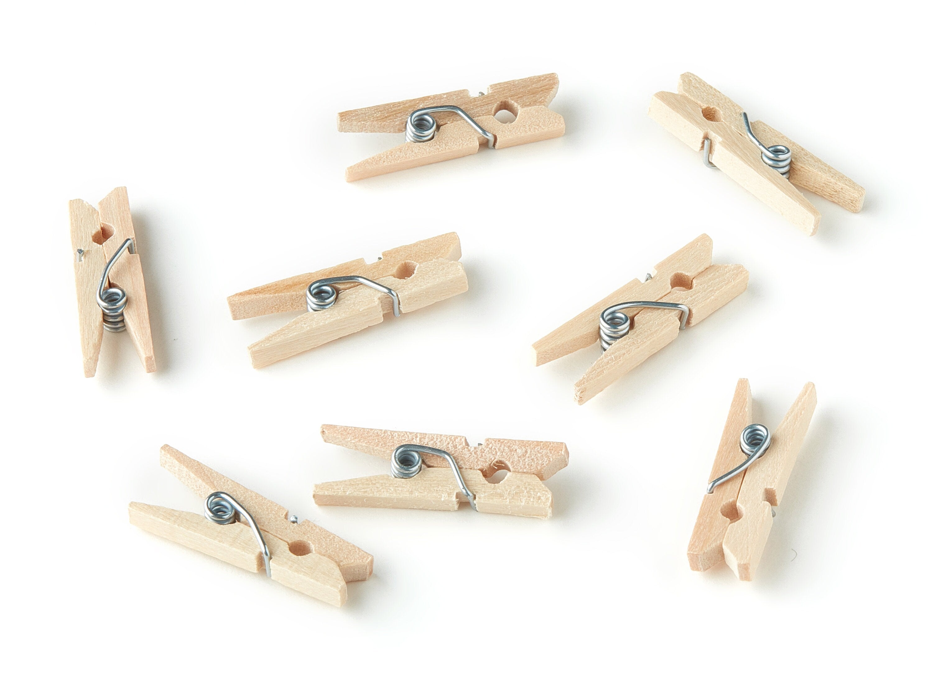 Wooden Mini Clothespins - Hanging Photos - Picture Hanger - Clothespins Findings - 26.11x8.04x3mm - BB1060 - DOMEDBAZAAR