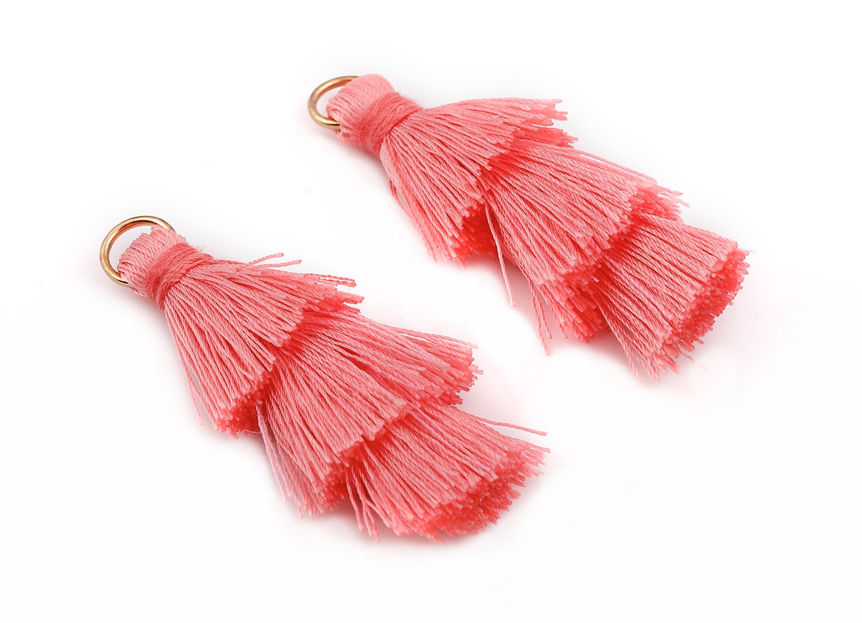 3 Layers Tassel Charms - Tiered Tassel Earrings - Tassels with Iron Jump Ring - Tassels for Earrings and Key Chain - 72.27x13.7mm - TS1052 - DOMEDBAZAAR