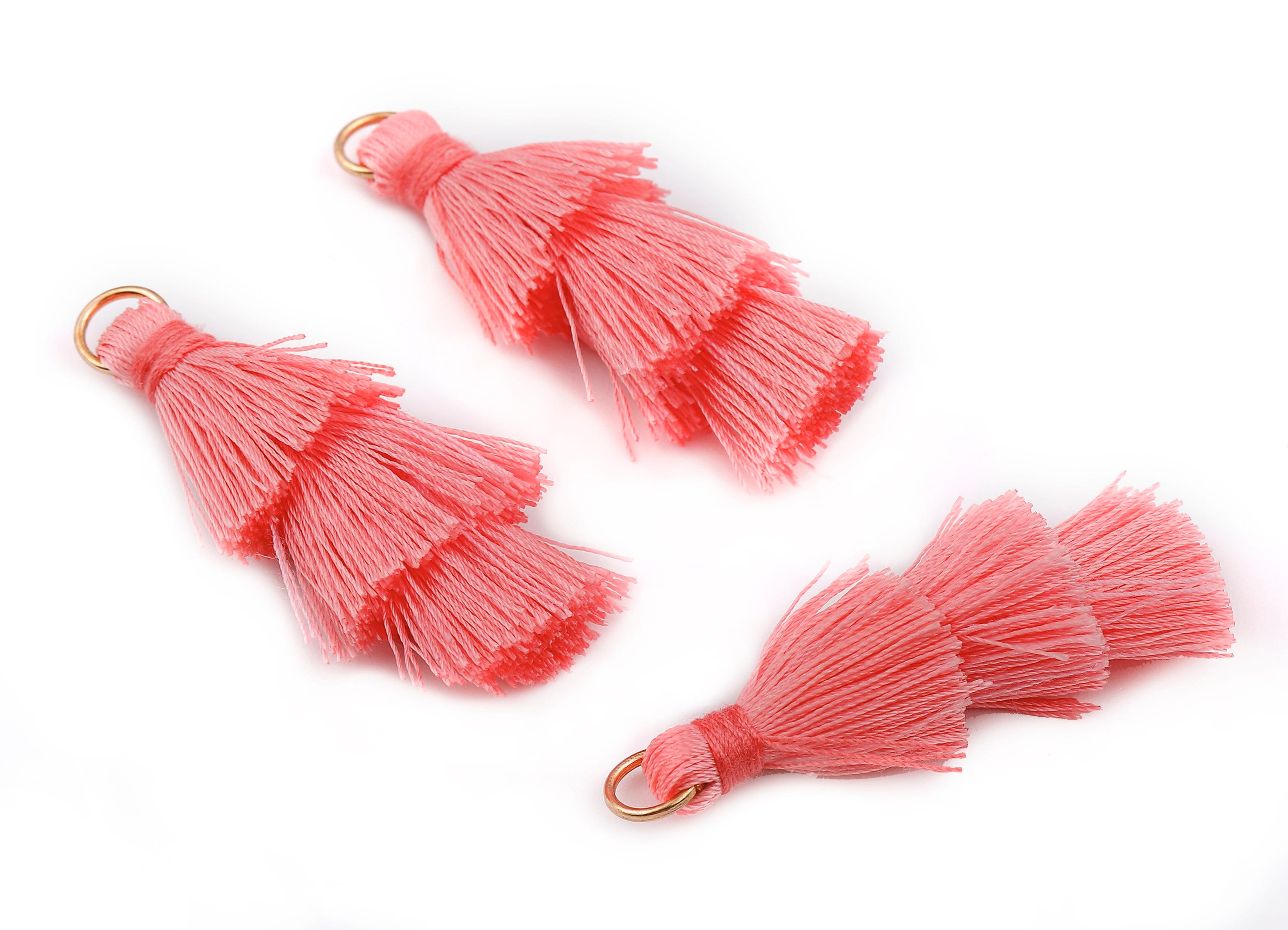 3 Layers Tassel Charms - Tiered Tassel Earrings - Tassels with Iron Jump Ring - Tassels for Earrings and Key Chain - 72.27x13.7mm - TS1052 - DOMEDBAZAAR