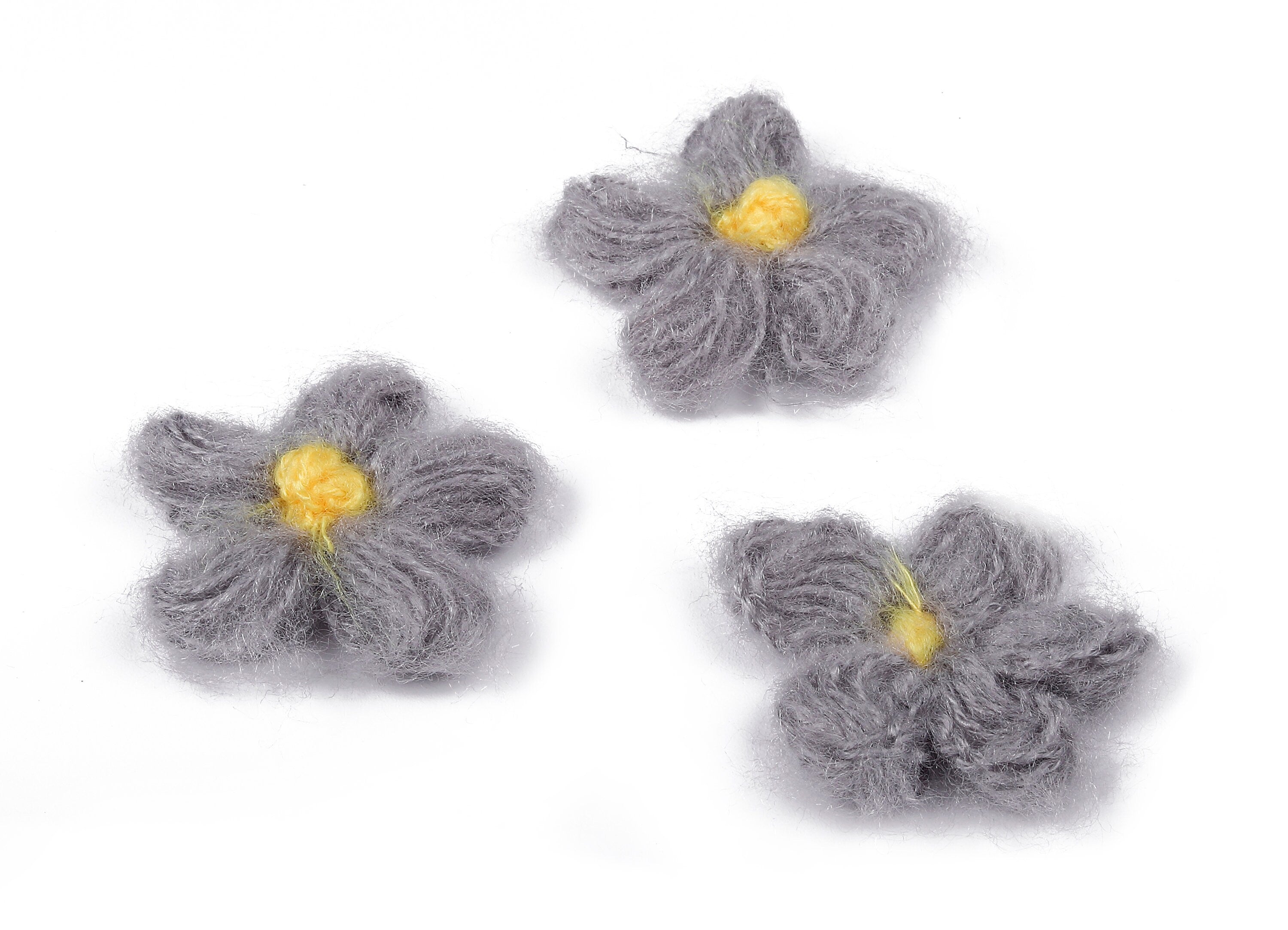 Crochet Flower Earrings - Knit Weaving Flower Earrings - Crochet Flower Pendant - Handmade Flower Earrings - 40.29x40.29x3.99mm - TS1081D - DOMEDBAZAAR