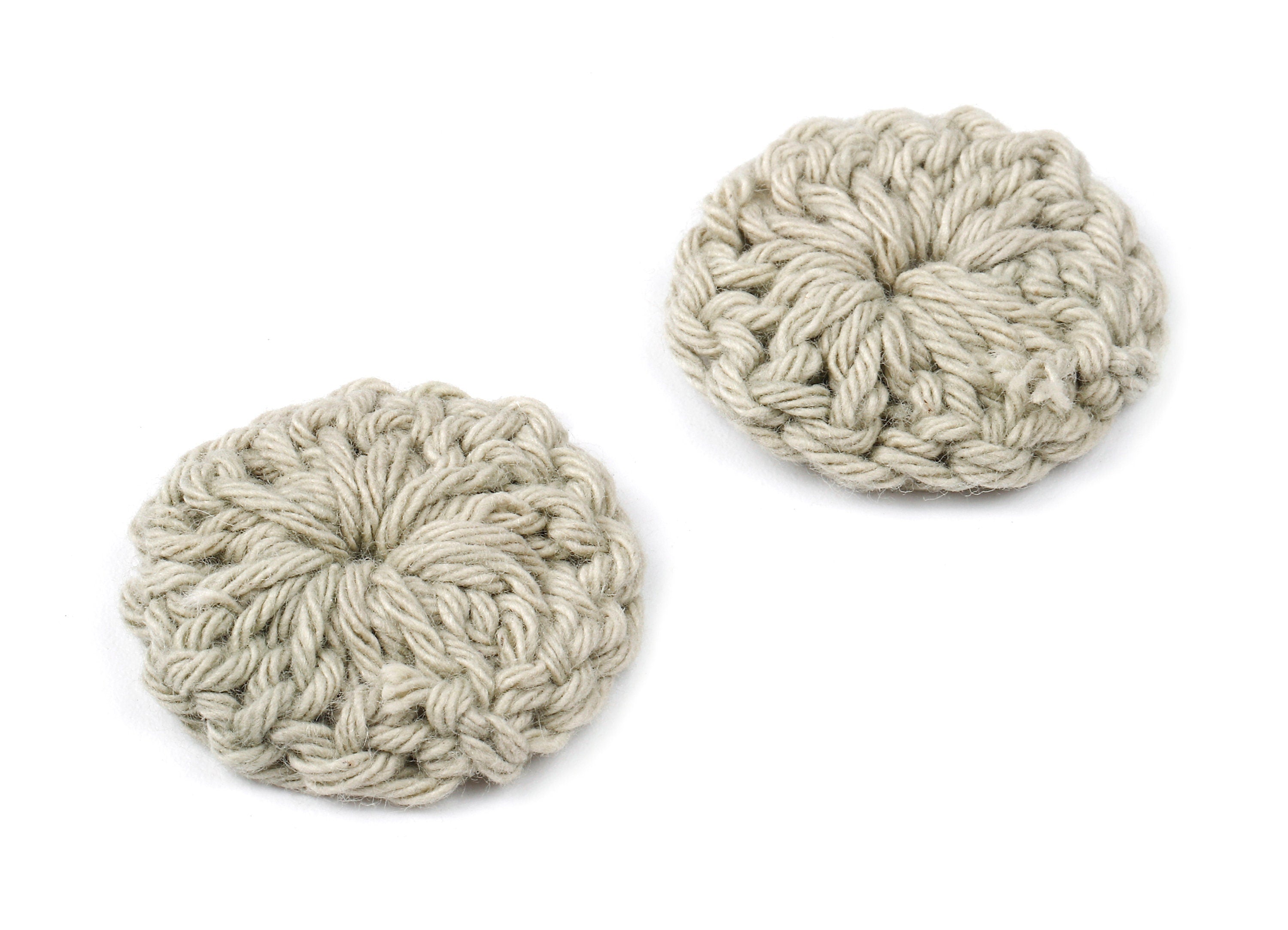 Crochet Round Earrings - Crochet Earrings and Pendant - Handmade Round Earrings - 26.04x26.04x4.17mm - TS1079A - DOMEDBAZAAR