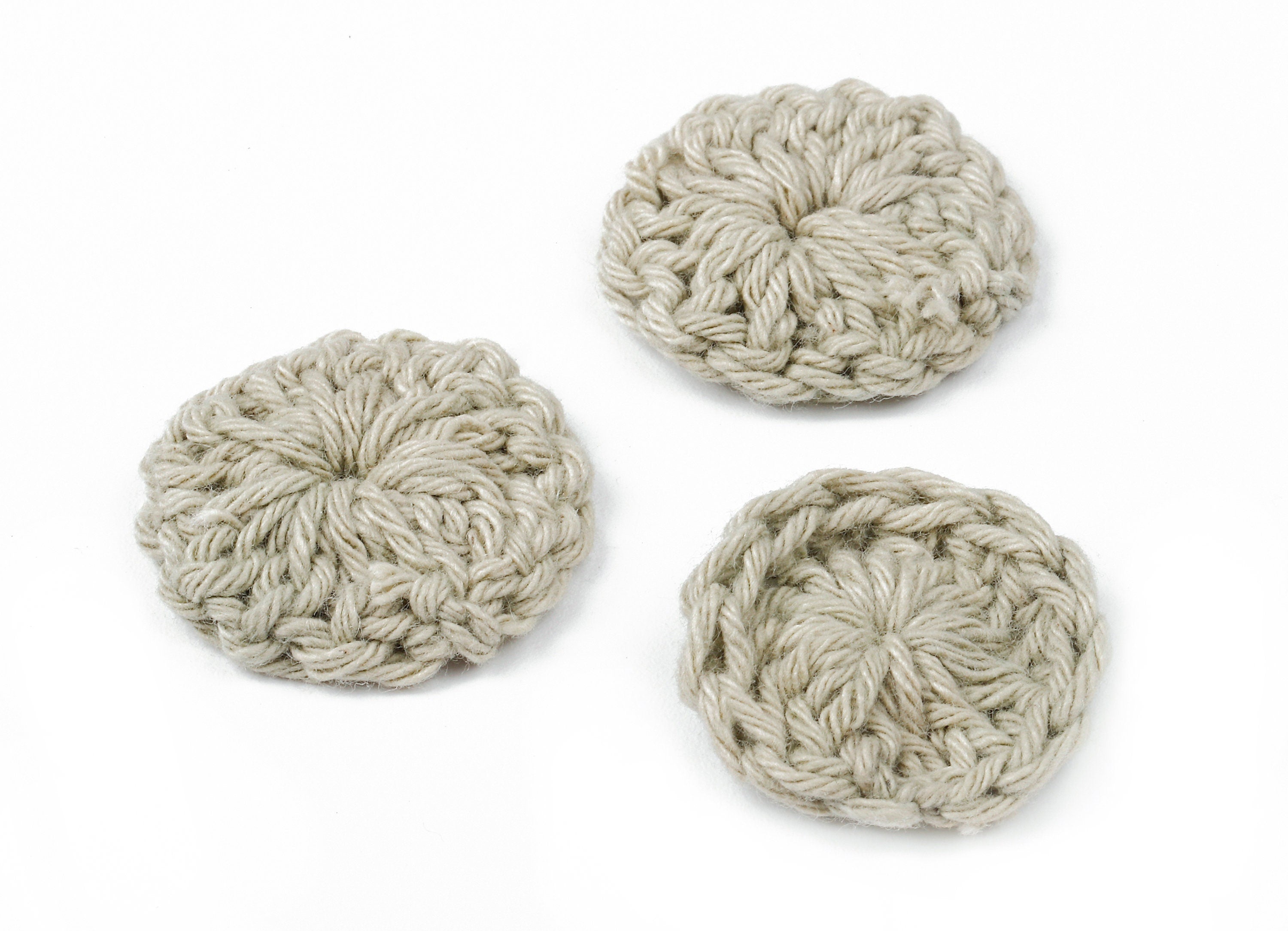 Crochet Round Earrings - Crochet Earrings and Pendant - Handmade Round Earrings - 26.04x26.04x4.17mm - TS1079A - DOMEDBAZAAR