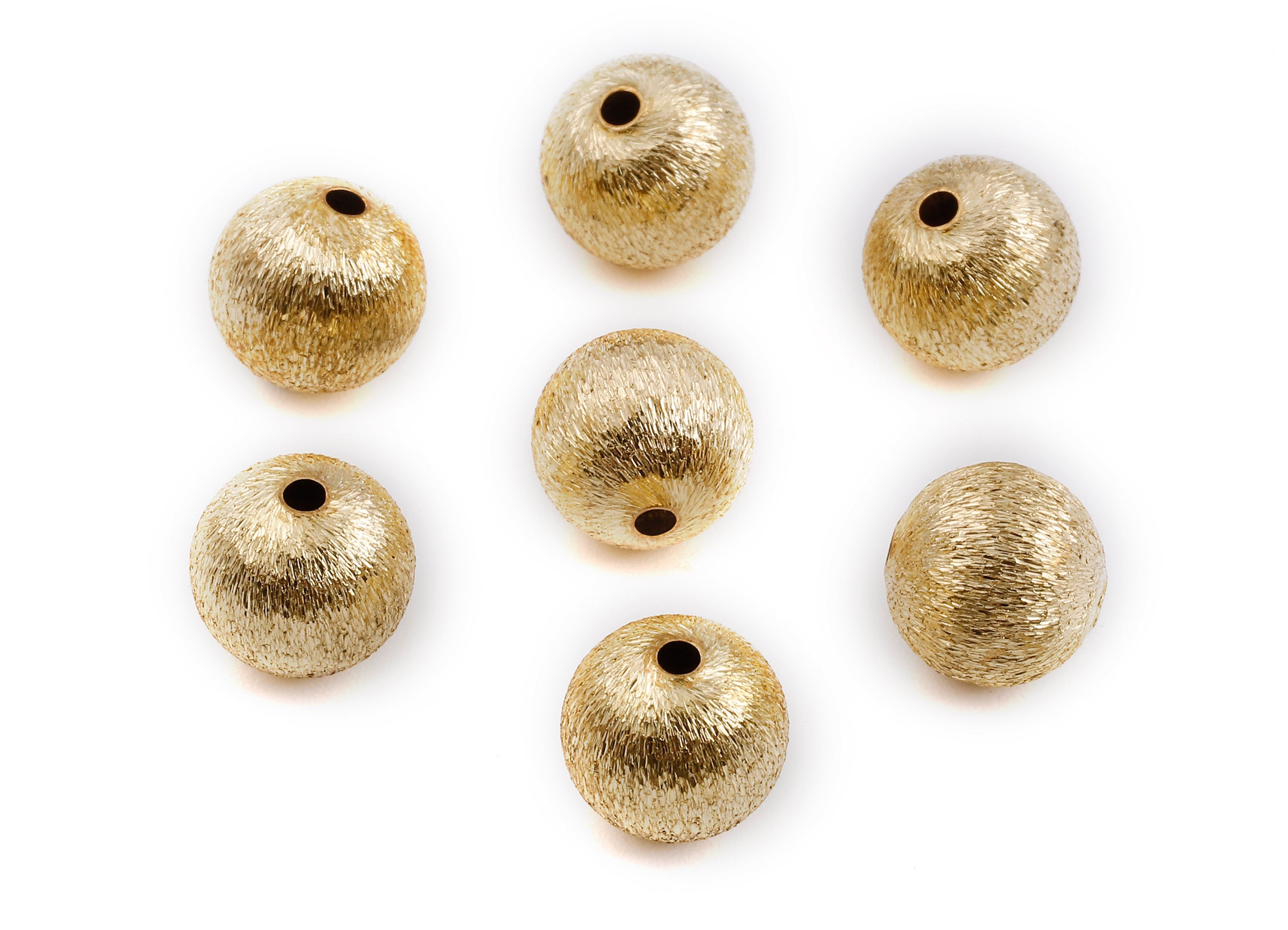 Brass Spacer Ball Beads - Raw Brass Spacer Ball Beads - Necklace Beads - Earring Findings - Jewelry Supplies - 10.08x9.94mm - PP2336 - DOMEDBAZAAR