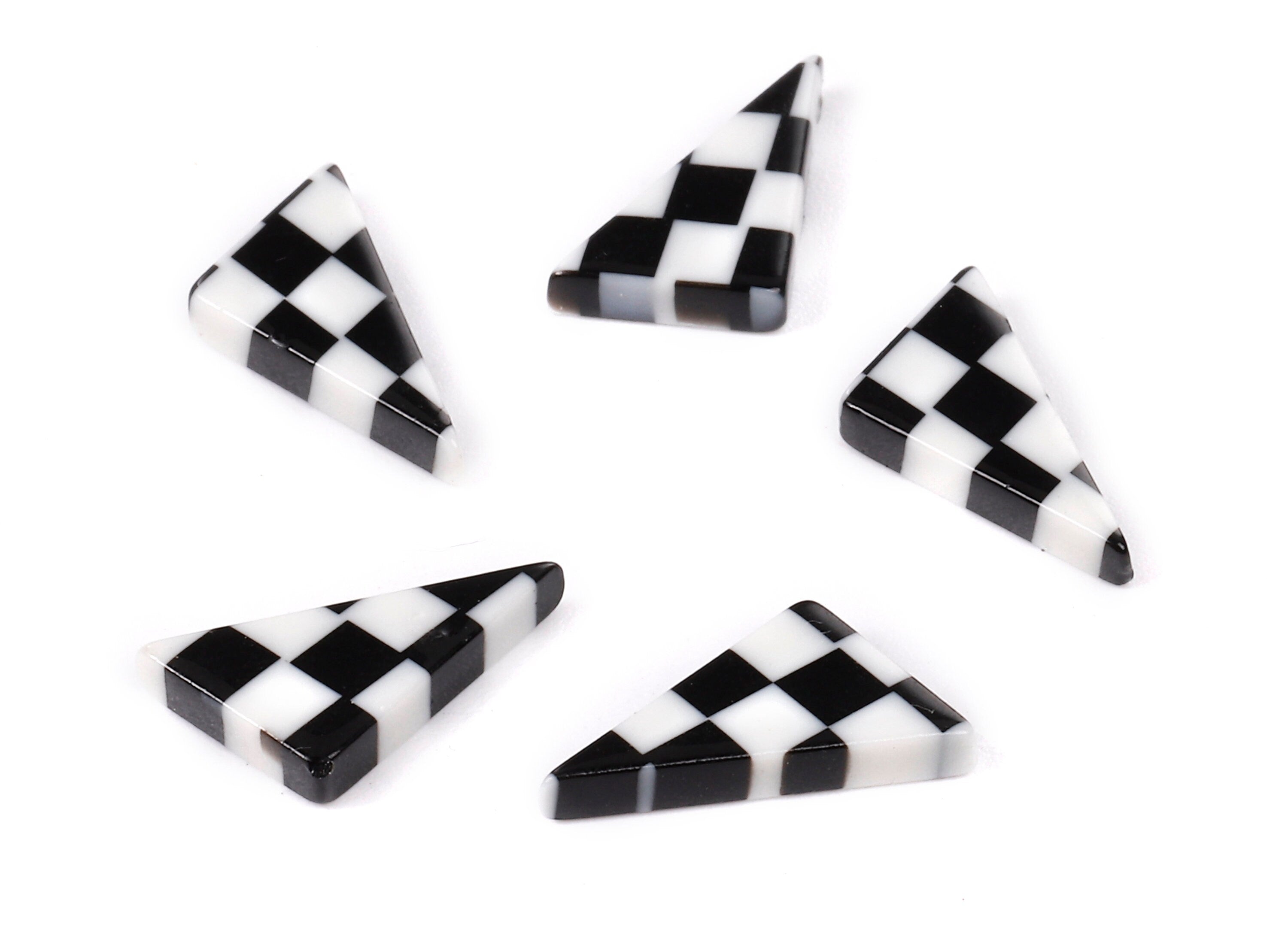 Acetate Triangle Charms - Triangle Earrings and Pendant - Earring Findings - Color Code: A175 - 12.24x8.24x2.37mm - AC1681-A175 - DOMEDBAZAAR