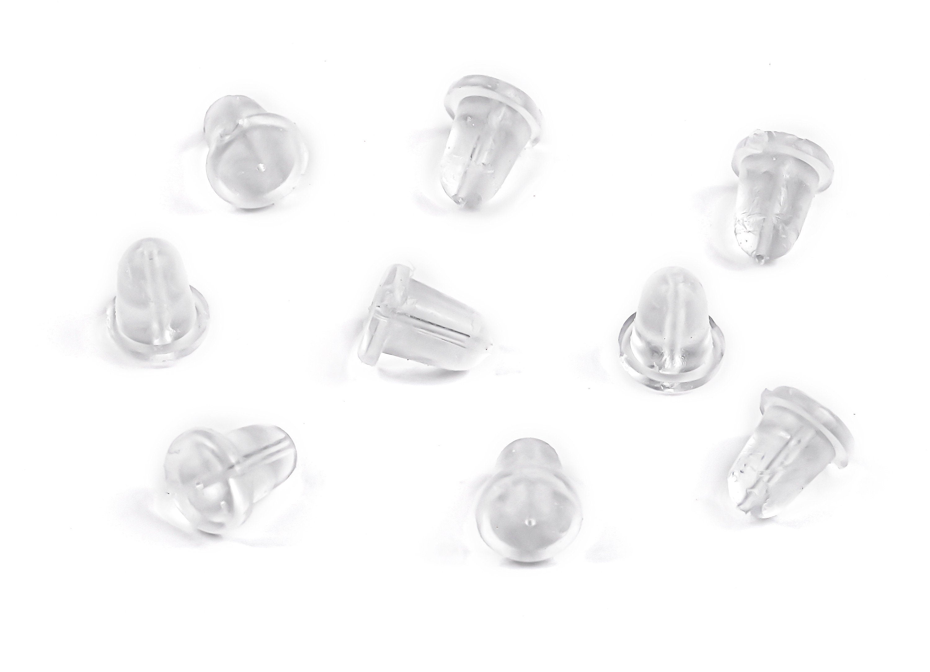 Rubber Earring Stopper Nuts - Rubber Earring Findings - Earring Back - 5.32x4.46mm - ES1006 - DOMEDBAZAAR