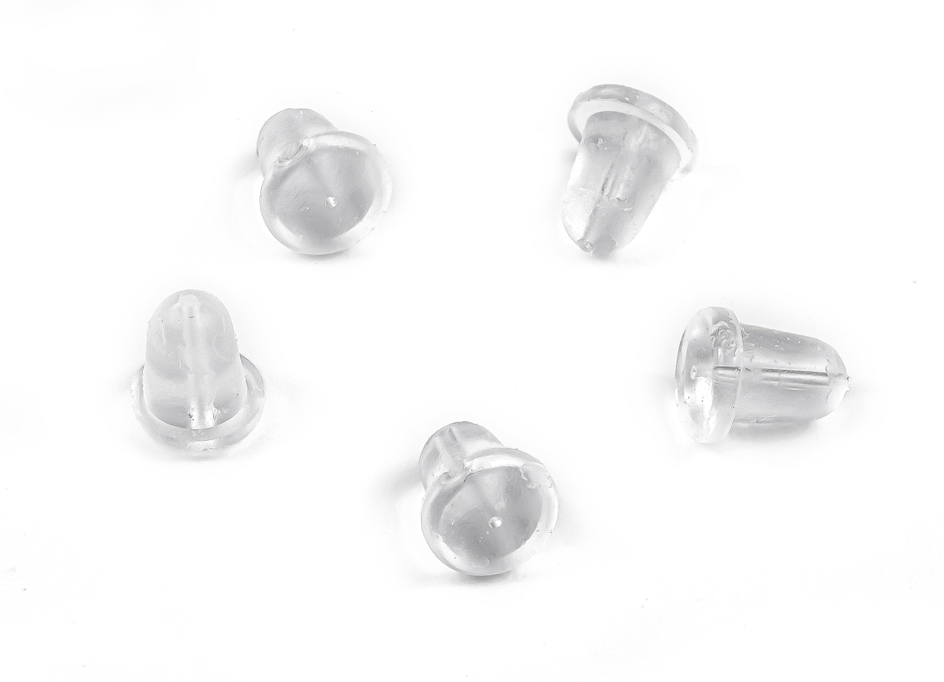 Rubber Earring Stopper Nuts - Rubber Earring Findings - Earring Back - 5.32x4.46mm - ES1006 - DOMEDBAZAAR
