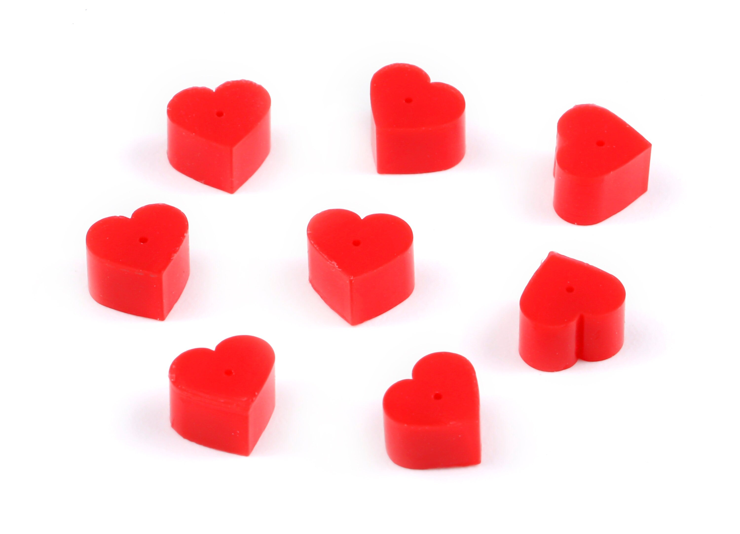 Heart Rubber Earring Stopper Charms - Heart Rubber Earring Findings - Heart Earring Back - 5.85x5.34x3.67mm - ES1008 - DOMEDBAZAAR