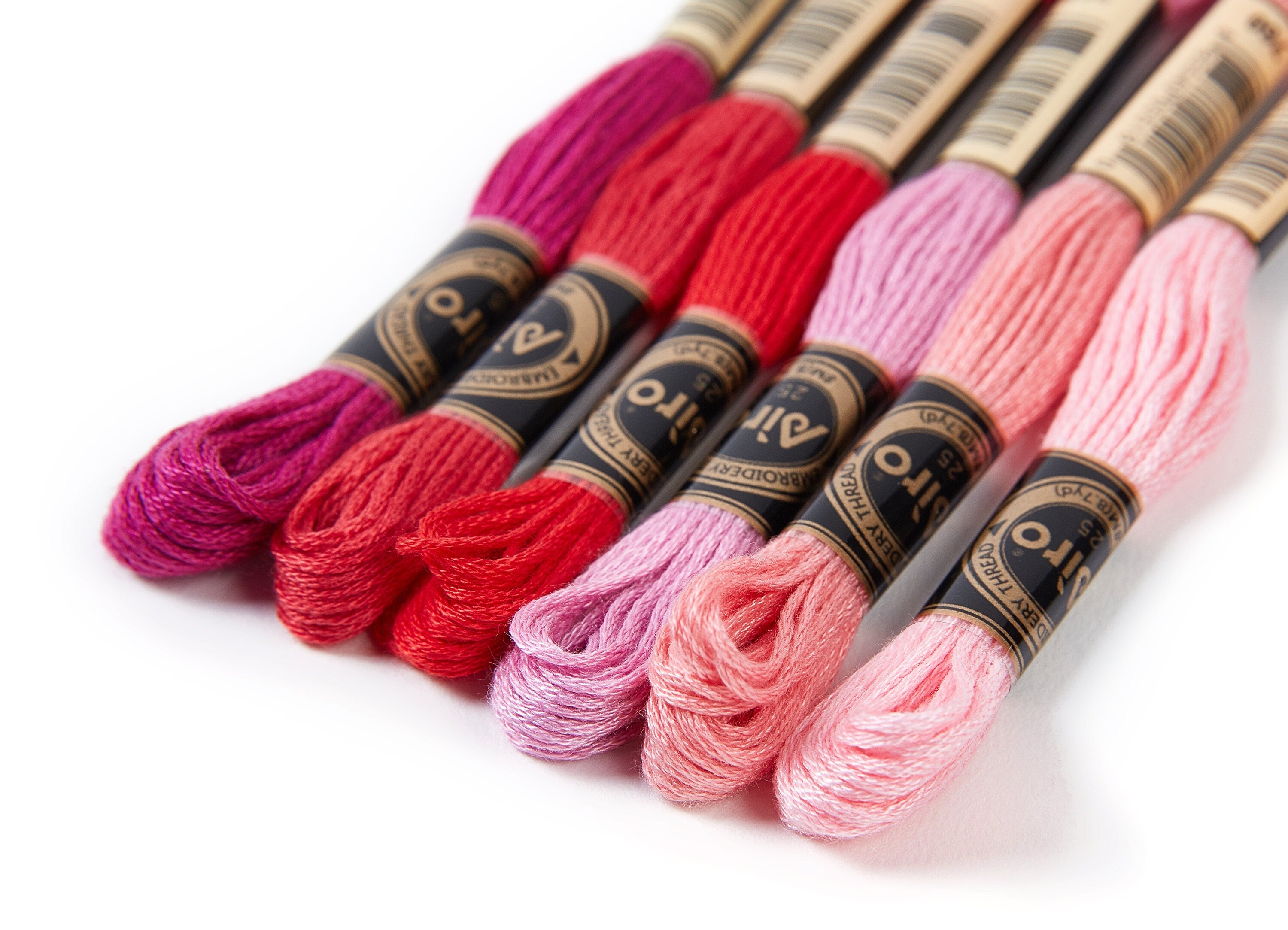Embroidery Floss Set - 6 Skeins of 8 meters - Embroidery Thread - Cross Stitch Floss - Embroidery Accessories - HM1012 - DOMEDBAZAAR