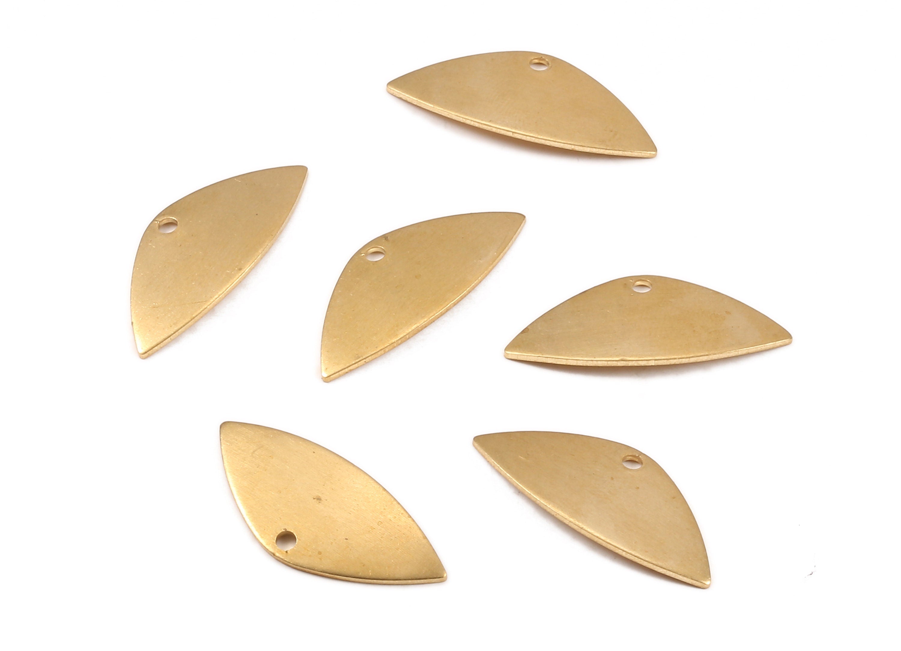 Brass Geometric Charms - Raw Brass Geometric Earrings and Pendant - Earring Findings - Jewelry Supplies - 28.12x12.22x0.84mm - PP2191 - DOMEDBAZAAR