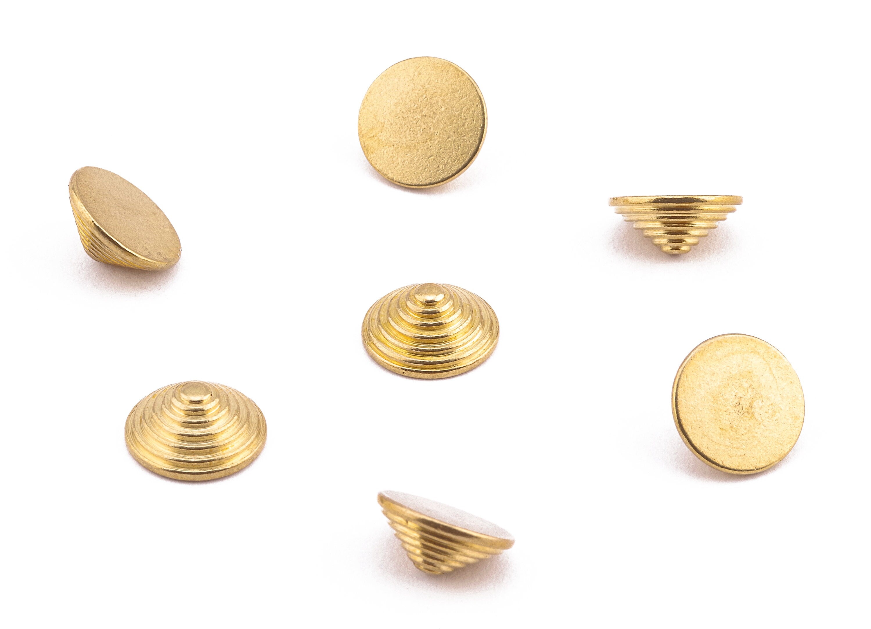 Brass Cone Blank - Raw Brass Cone Blank Earrings and Pendant - Earring Findings - Jewelry Supplies - 10.94x4.75x4.75mm - PP2213 - DOMEDBAZAAR
