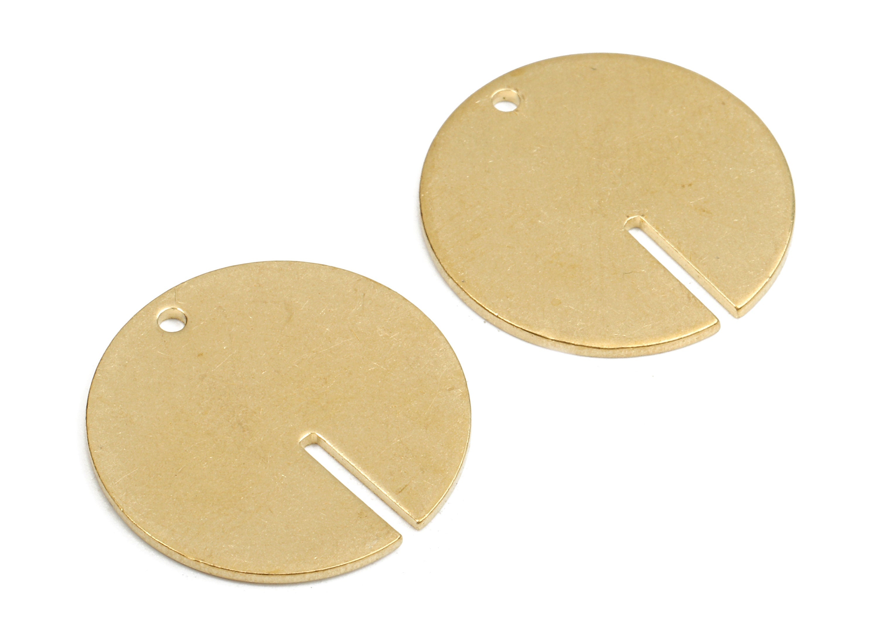 Personalized stamping blank - Brass Round Charms - Raw Brass Coin Earrings and Pendant - Brass Round Necklace - 20.12x20.12x1.11mm - PP2625 - DOMEDBAZAAR