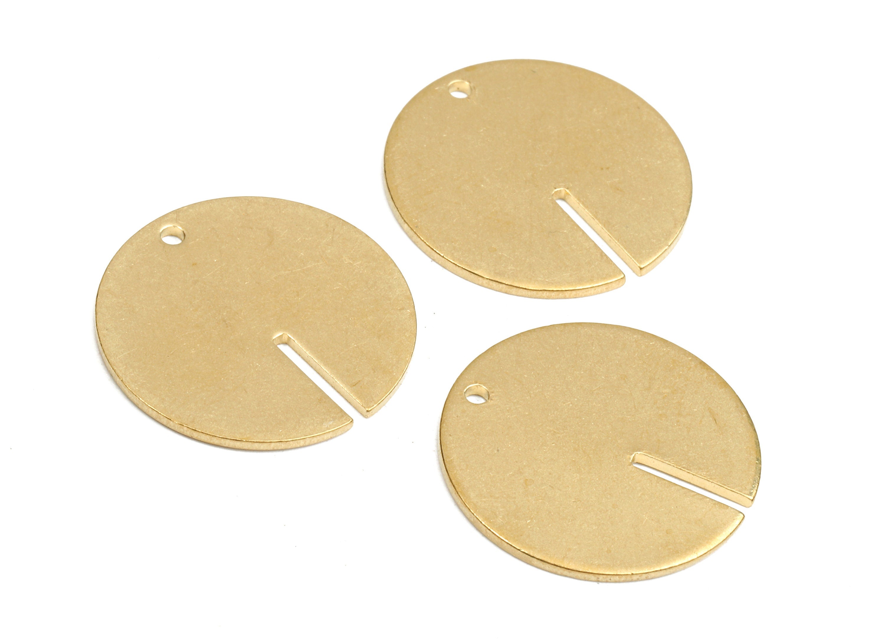 Personalized stamping blank - Brass Round Charms - Raw Brass Coin Earrings and Pendant - Brass Round Necklace - 20.12x20.12x1.11mm - PP2625 - DOMEDBAZAAR