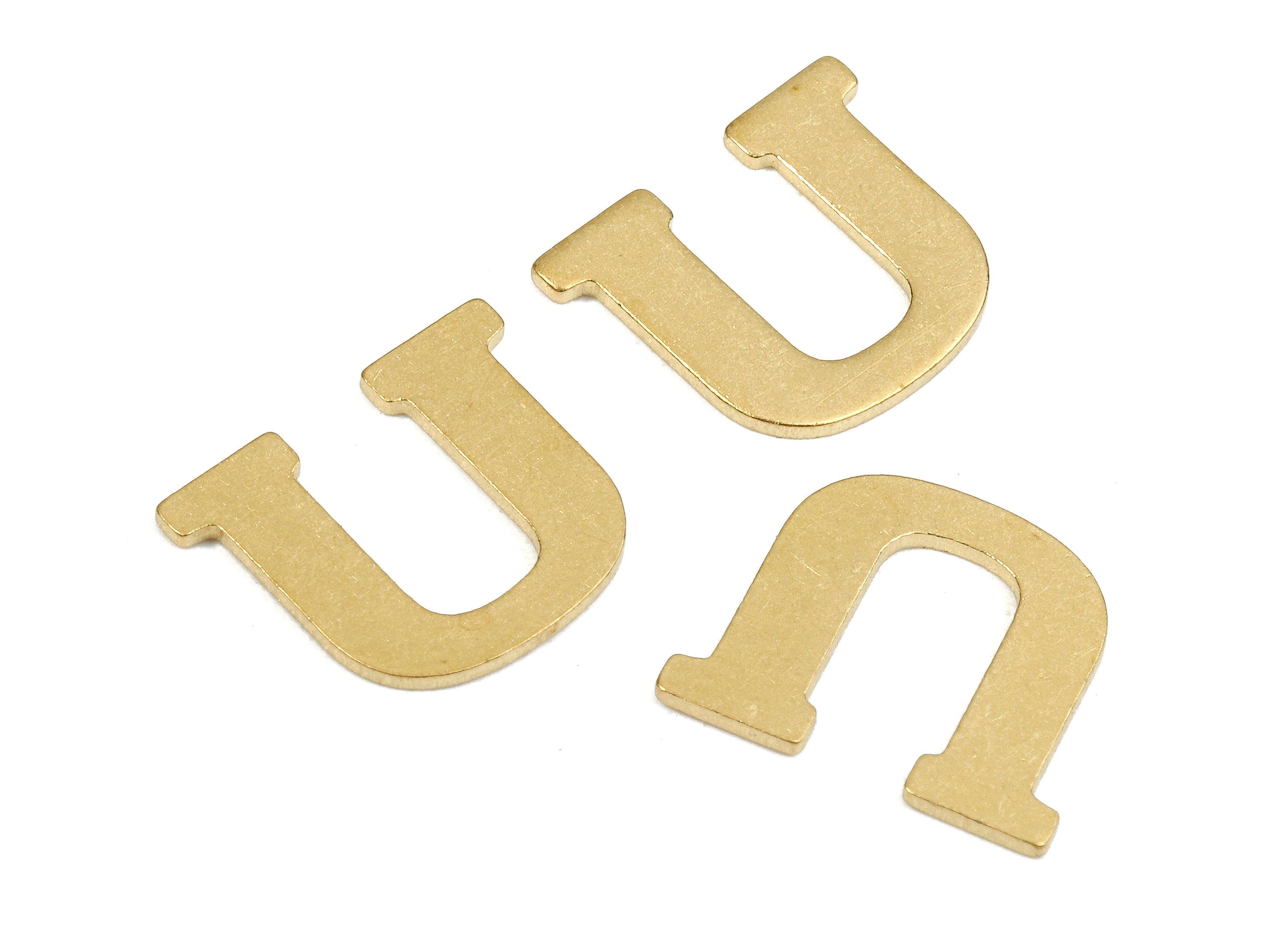 Brass U Blank - Raw Brass Letter U Blank - Brass Letter Wall art Decoration - Brass Alphabet U Blank - 9.51x11.25x0.78mm - PP2775 - DOMEDBAZAAR