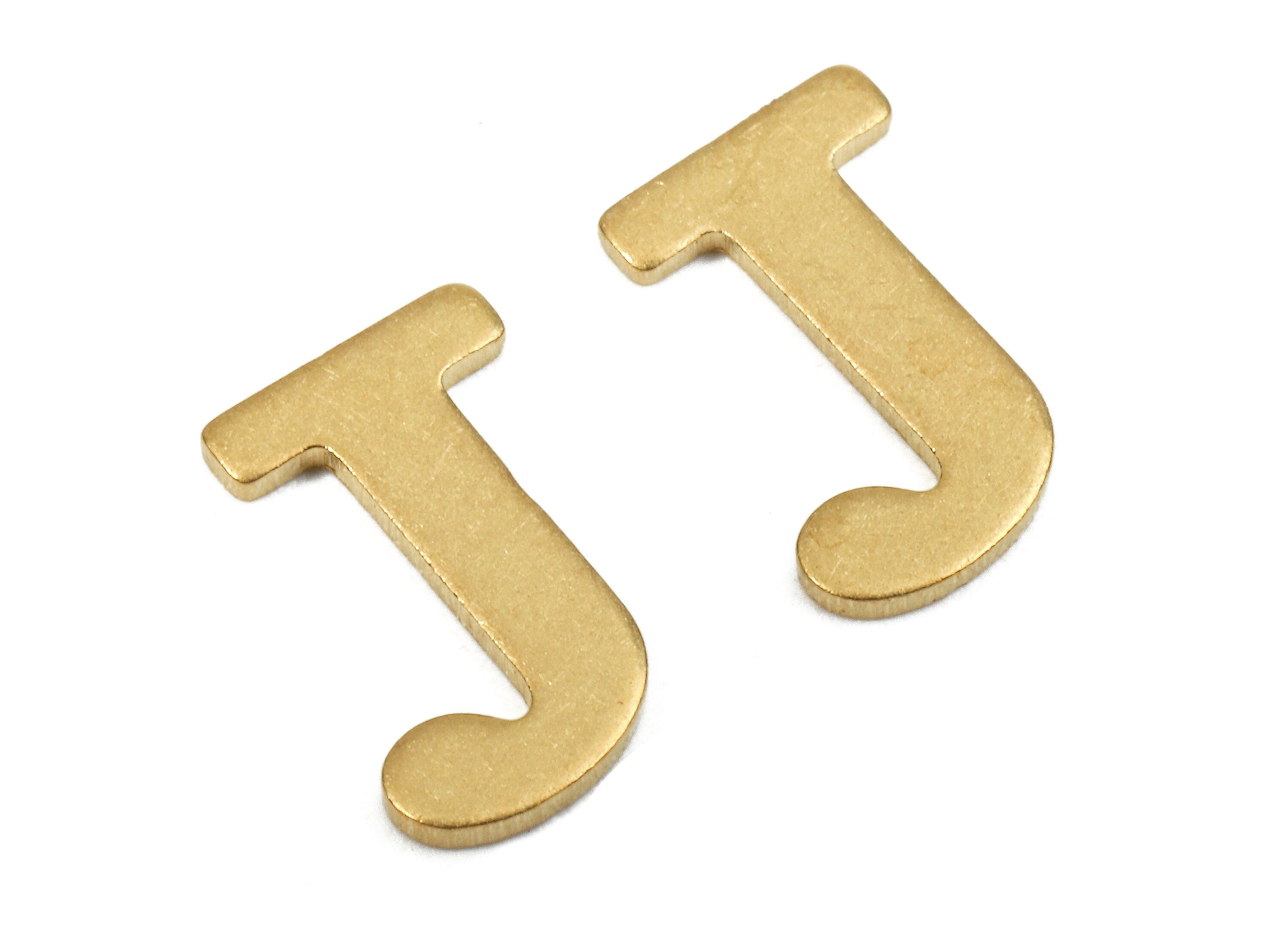 Brass J Blank - Raw Brass Letter J Blank - Brass Letter Wallart Decoration - Brass Alphabet J Blank - 9.71x5.61x0.73mm - PP2764 - DOMEDBAZAAR