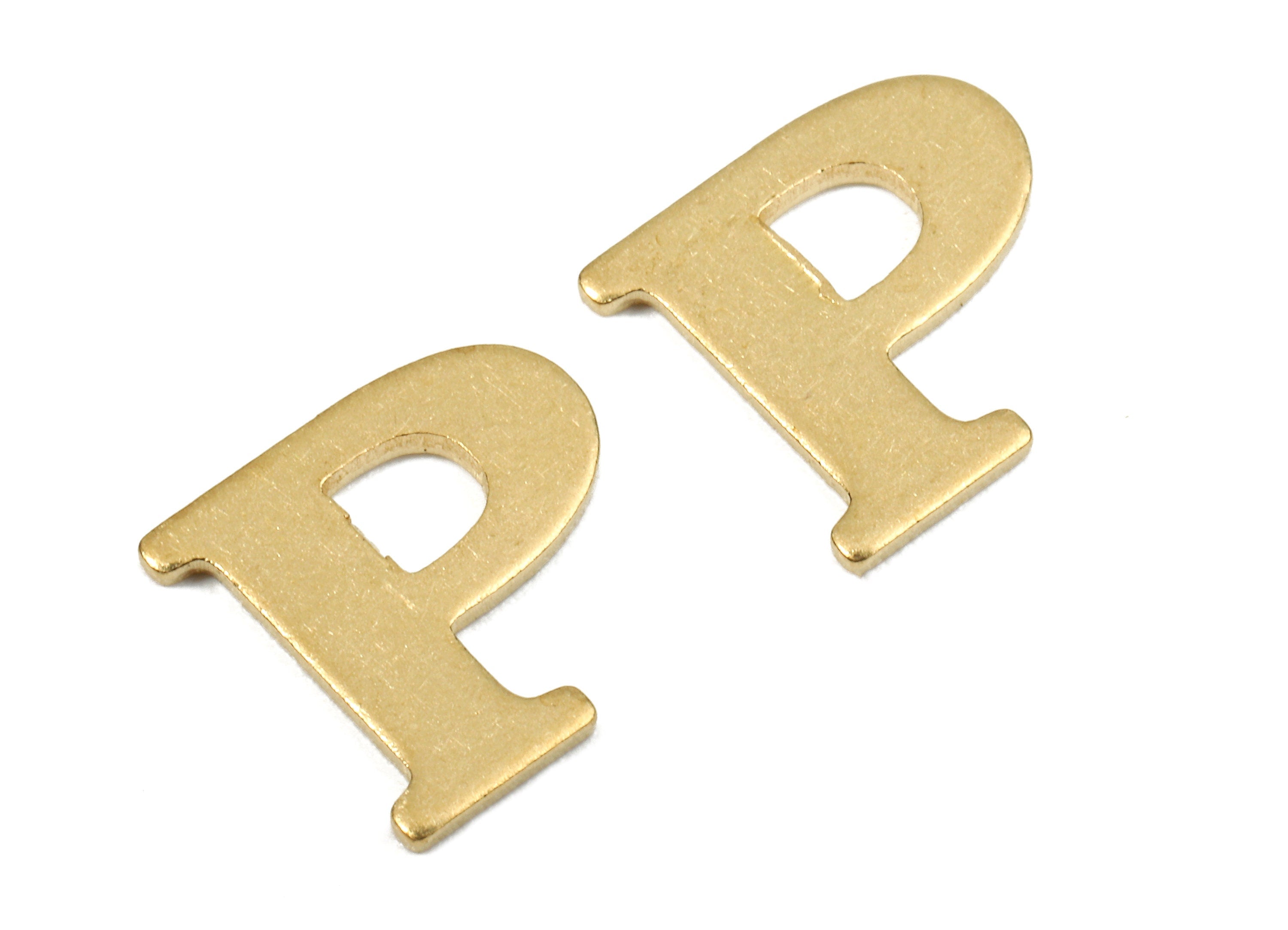 Brass P Blank - Raw Brass Letter P Blank - Brass Letter Wallart Decoration - Brass Alphabet P Blank - 9.97x9.69x0.86mm - PP2770 - DOMEDBAZAAR