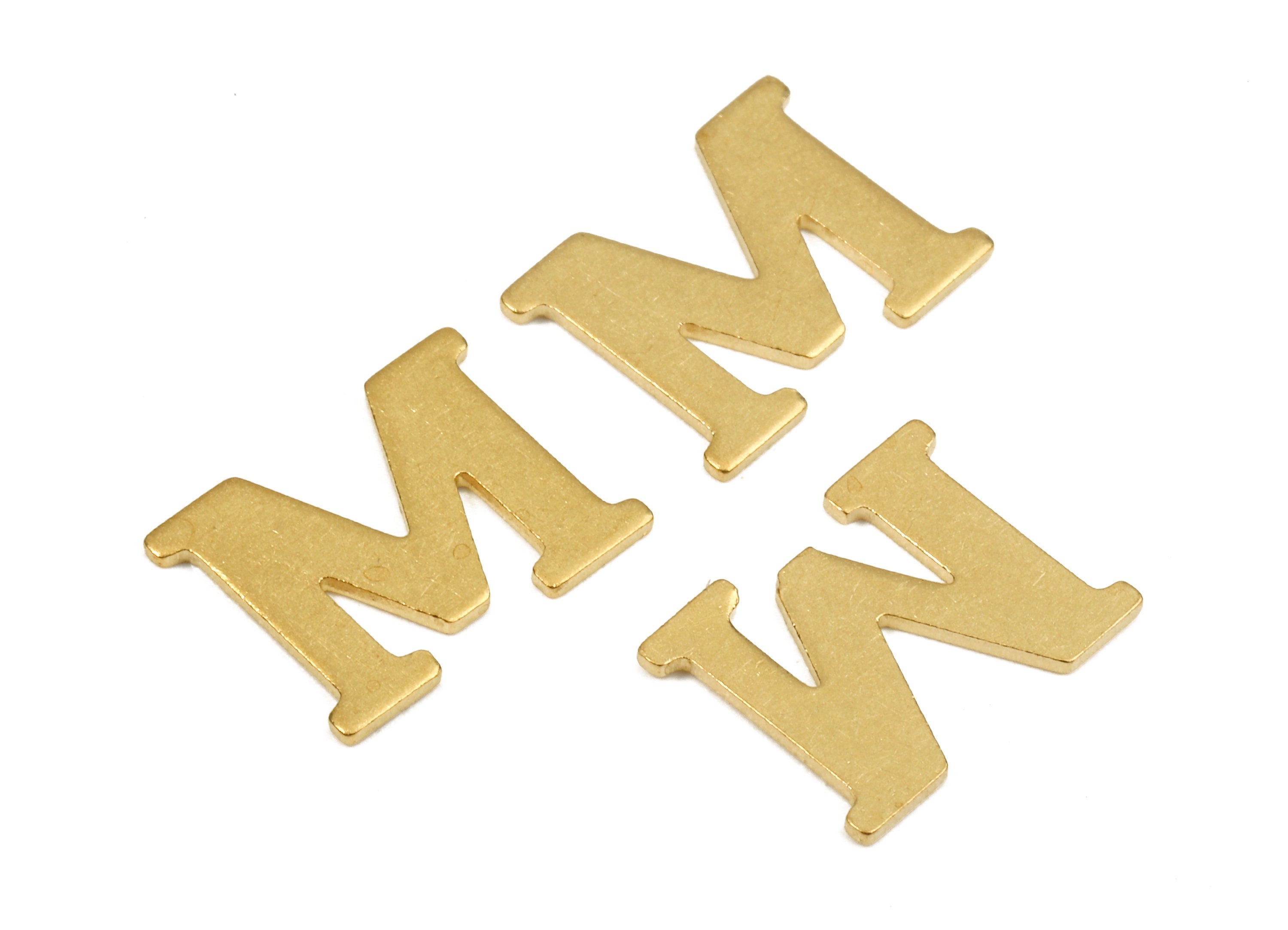 Brass M Blank - Raw Brass Letter M Blank - Brass Letter Wallart Decoration - Brass Alphabet M Blank - 12.05x9.96x0.85mm - PP2767 - DOMEDBAZAAR