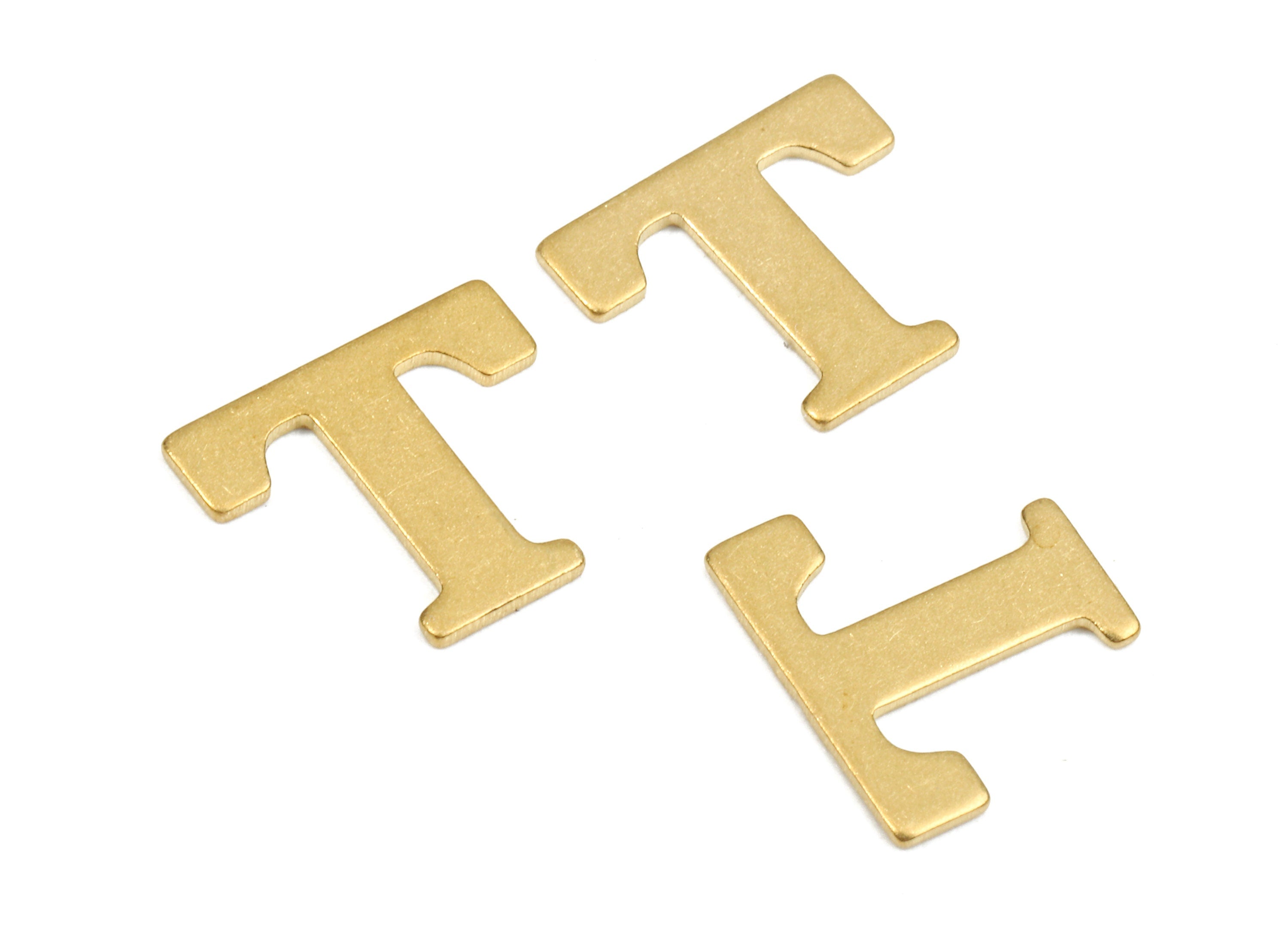 Brass T Blank - Raw Brass Letter T Blank - Brass Letter Wallart Decoration - Brass Alphabet T Blank - 11.04x9.72x0.76mm - PP2774 - DOMEDBAZAAR
