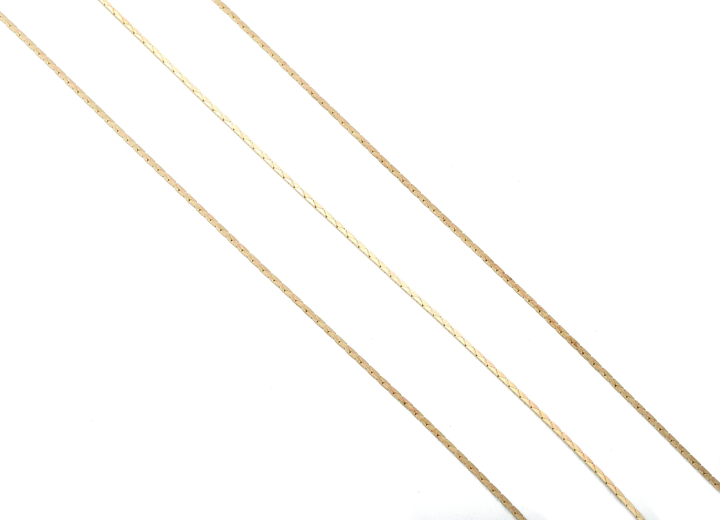 Tiny Snake Chain - Faceted Brass Chain - Raw Brass -  0.03&quot; - for Necklace Bracelet Earring Jewellery Making - CC1135 - DOMEDBAZAAR