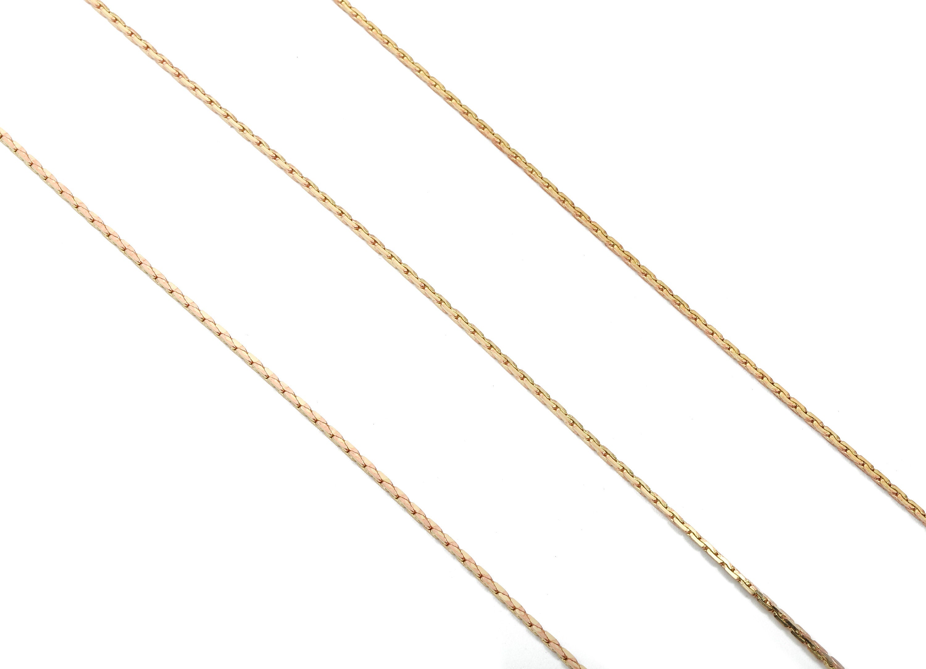 Tiny Snake Chain - Faceted Brass Chain - Raw Brass -   0.04&quot; x 0.03&quot; - for Necklace Bracelet Earring Jewellery Making - CC1136 - DOMEDBAZAAR