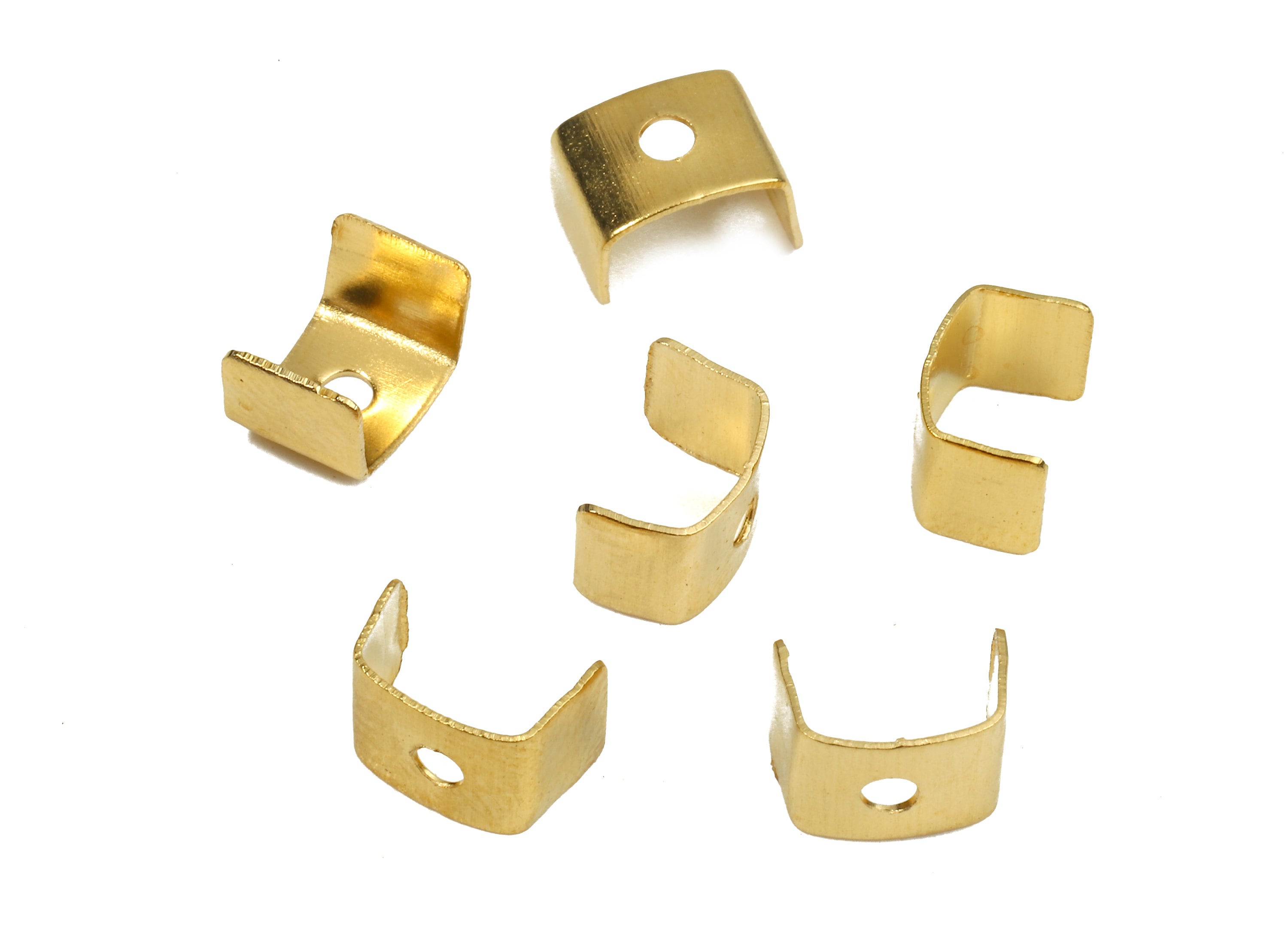 Brass Bead Connectors - Brass Copper Cap - Geometric Connectors - Brass Link Accessories - Jewelry Supplies - 5.96x4.91x0.33mm - PP2711 - DOMEDBAZAAR