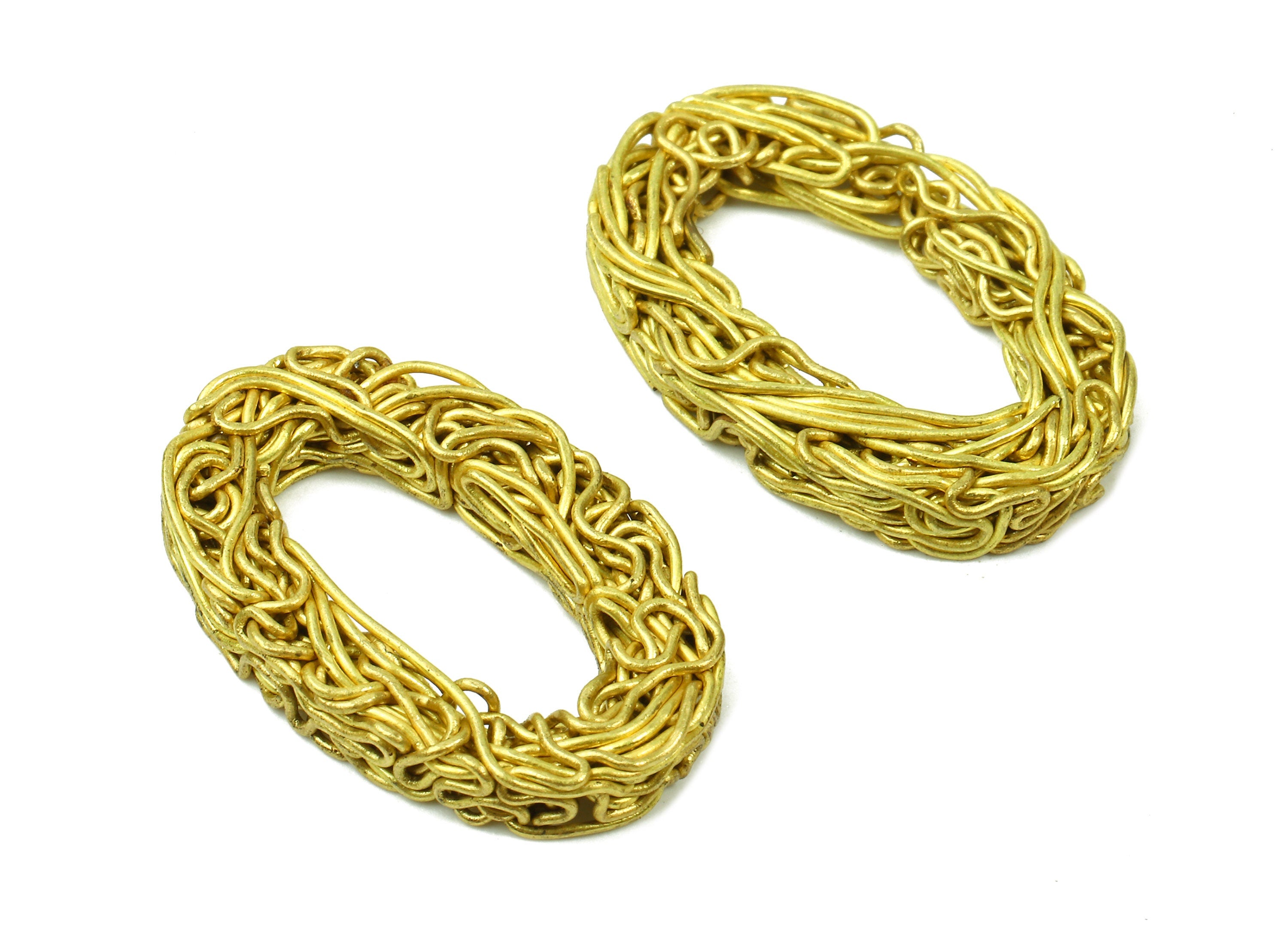 Brass 0 Number Pendant - Raw Brass Hammered Wires 0 Number Charms - Jewelry Supplies - 25.49x16.62x3.38mm - PP2909 - DOMEDBAZAAR